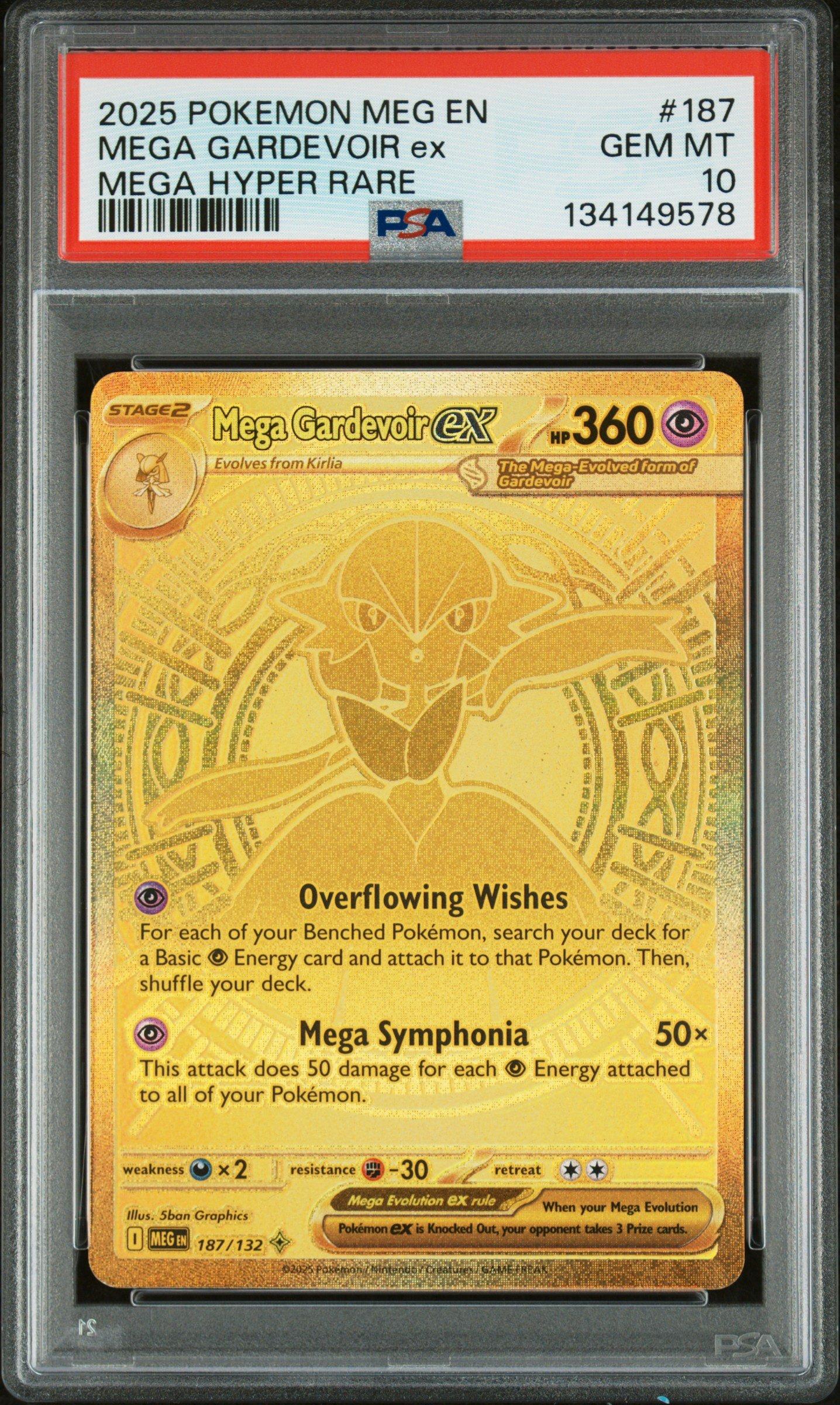 2025 Pokemon Meg En-mega Evolution 187 Mega Gardevoir Ex Mega