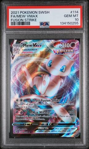 2021 Pokemon Sword & Shield Fusion Strike 114 Full Art/mew Vmax