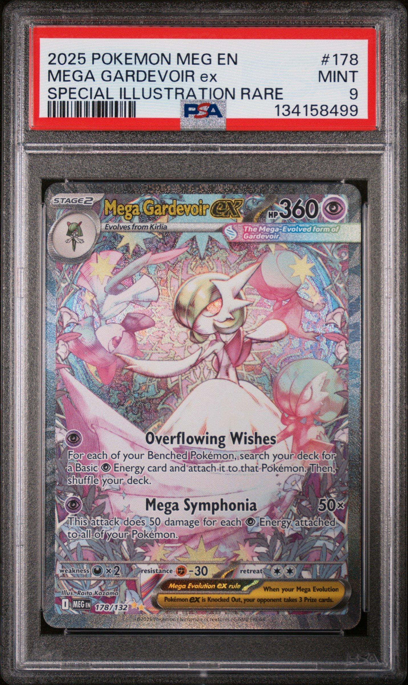 2025 Pokemon Meg En-mega Evolution 178 Mega Gardevoir Ex Special