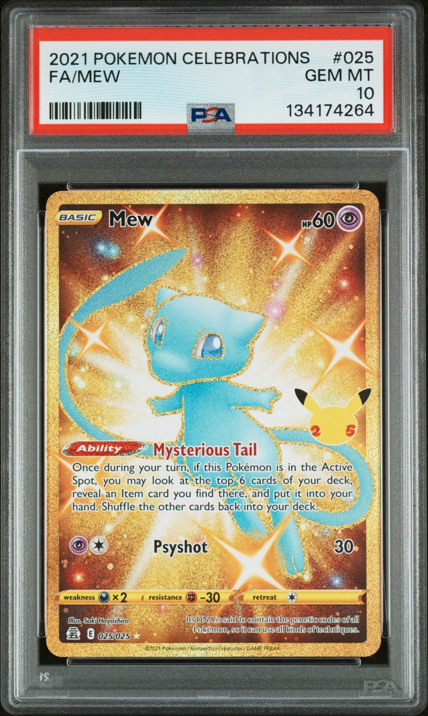 2021 Pokemon Celebrations 025 Full Art/mew PSA 10 | GameStop