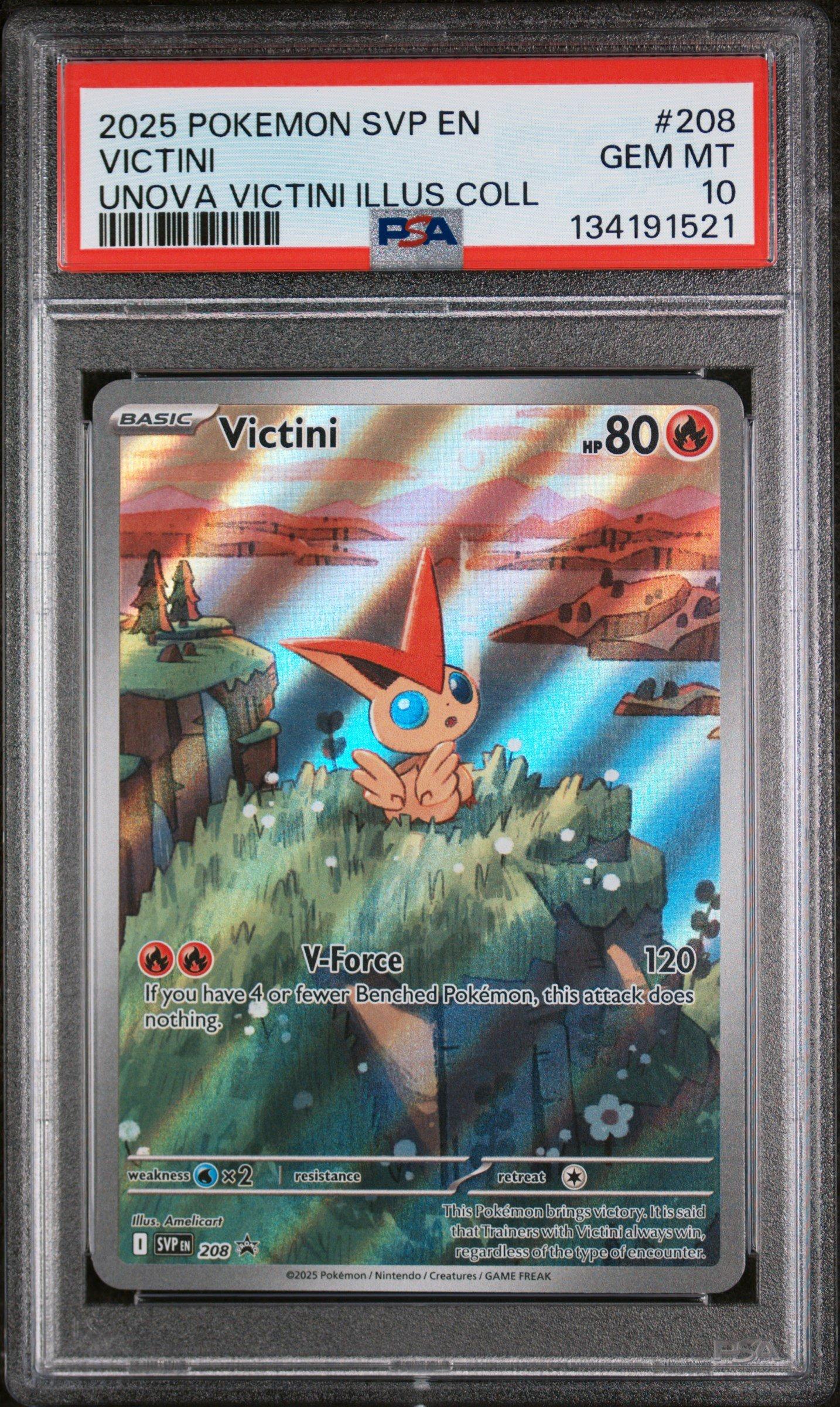 2025 Pokemon Svp En-sv Black Star Promo 208 Victini Unova Victini