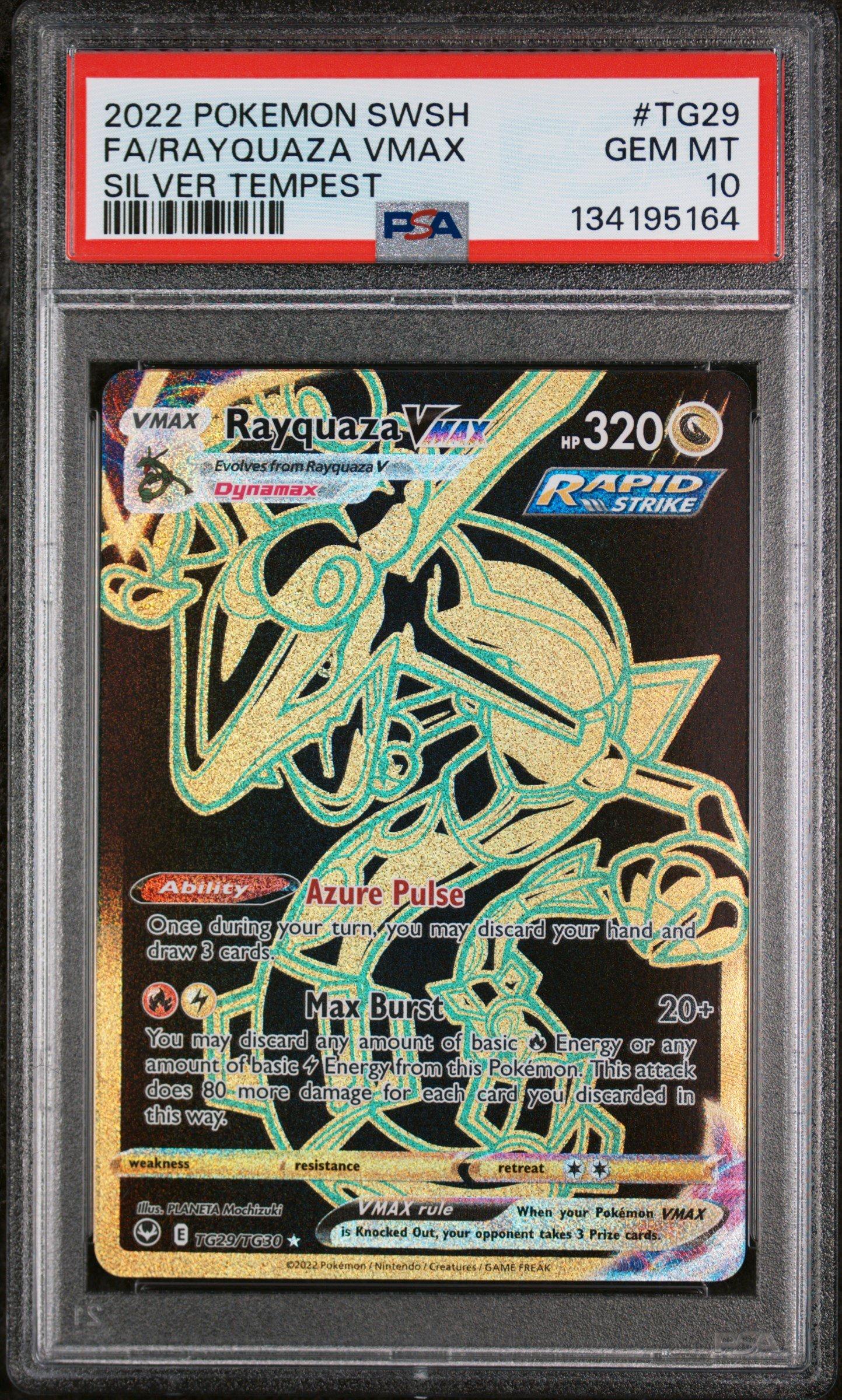 2022 Pokemon Sword & Shield Silver Tempest Tg29 Full Art/rayquaza