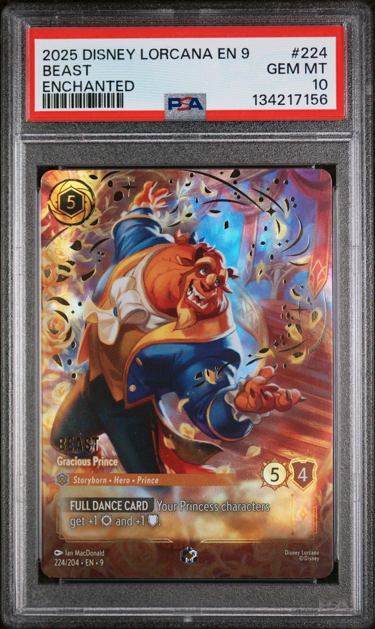 2025 Disney Lorcana En 9-fabled 224 Beast - Gracious Prince
