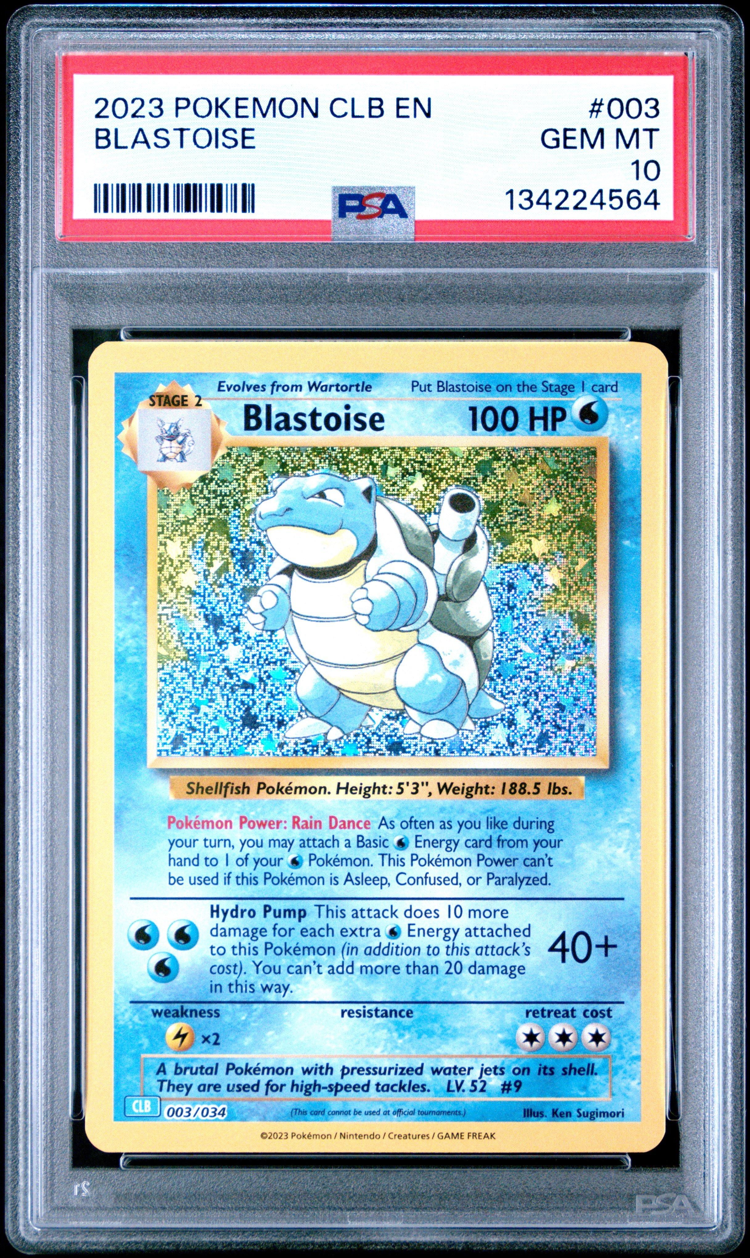 2023 Pokemon Clb-trading Card Game Classic Blastoise & Suicune Ex