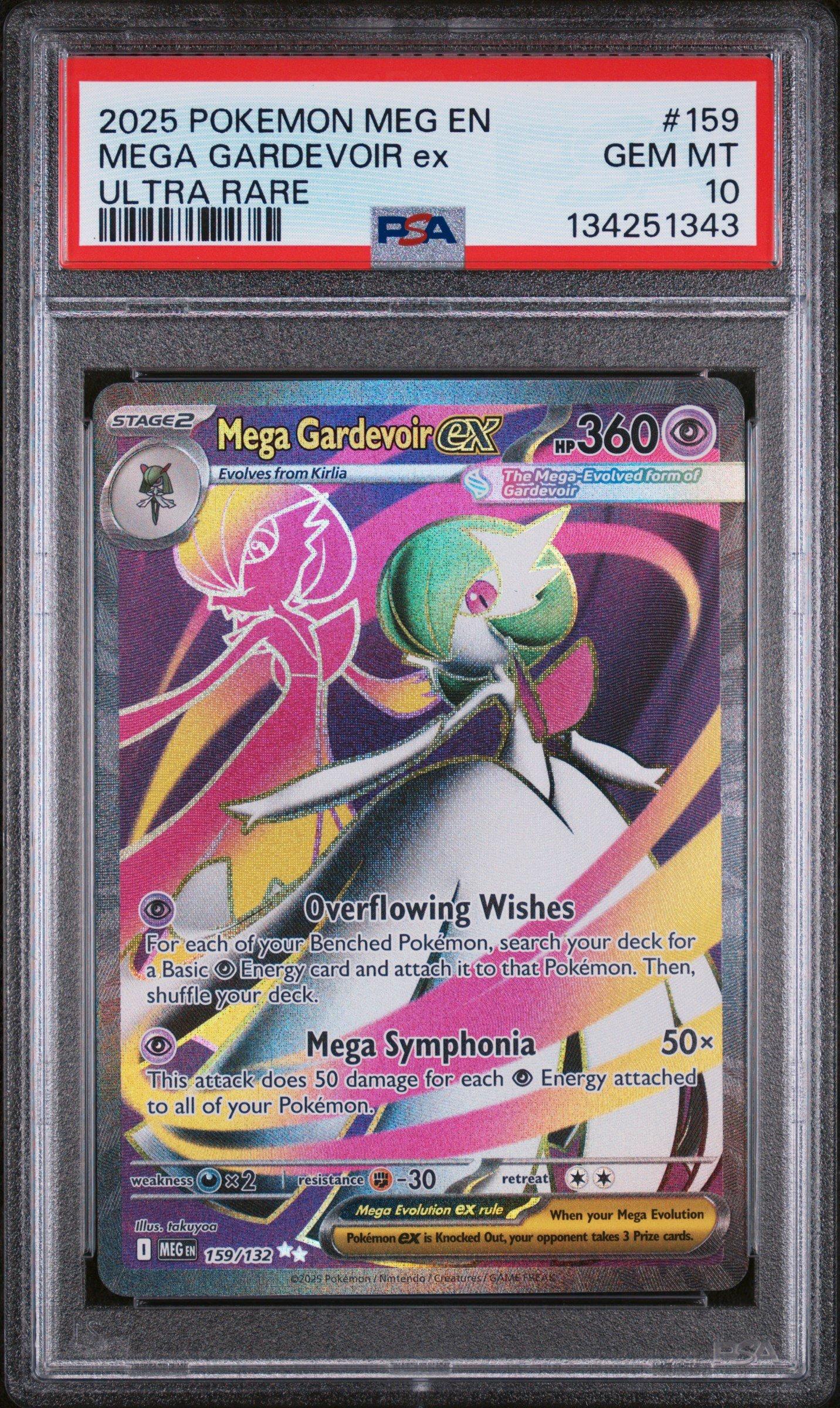 2025 Pokemon Meg En-mega Evolution 159 Mega Gardevoir Ex Ultra