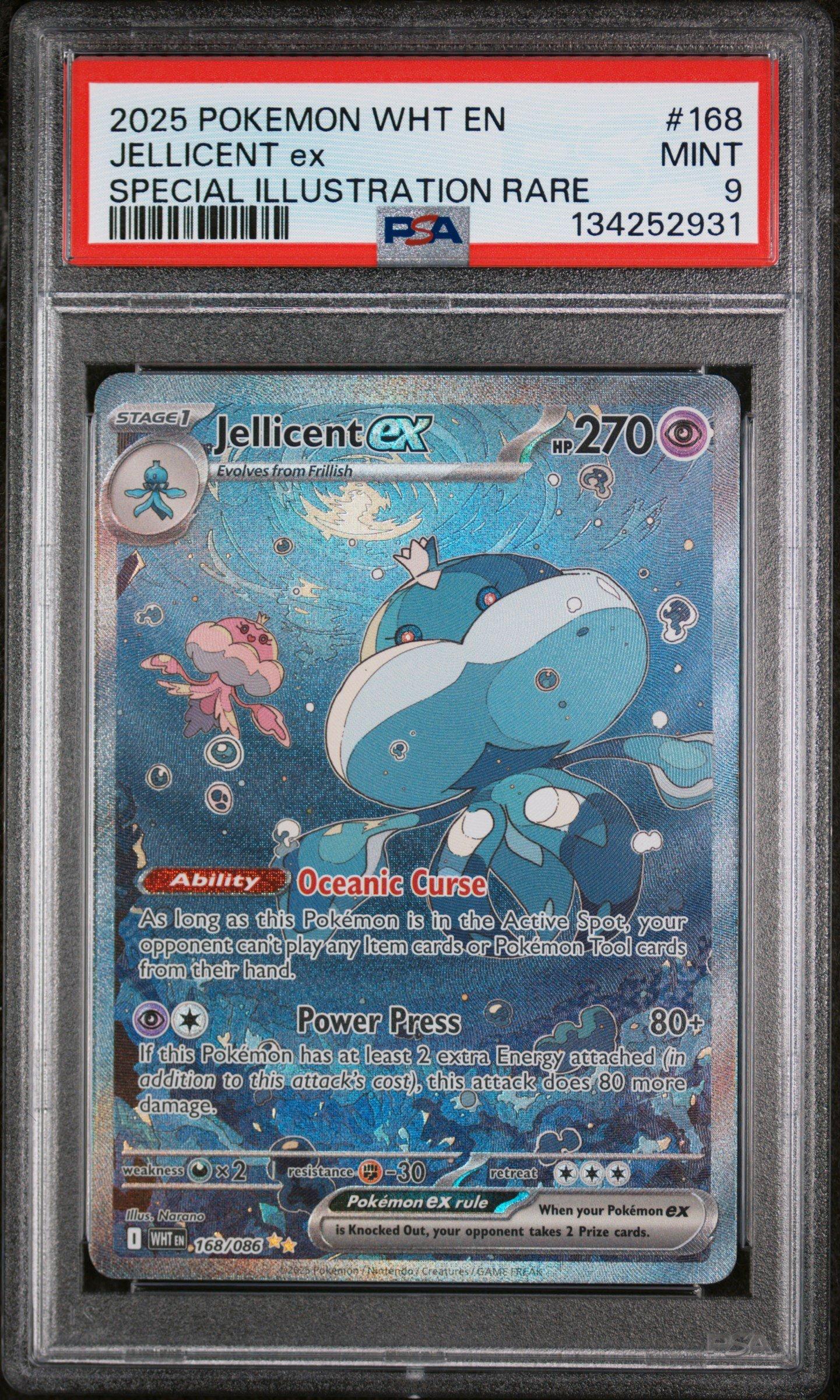 2025 Pokemon Wht En-white Flare 168 Jellicent Ex Special
