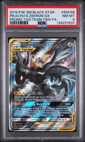 ダクー　PSA6枚セット 2019 Pokemon Sm Black Star Promo Sm168 Full Art/pikachu & Zekrom