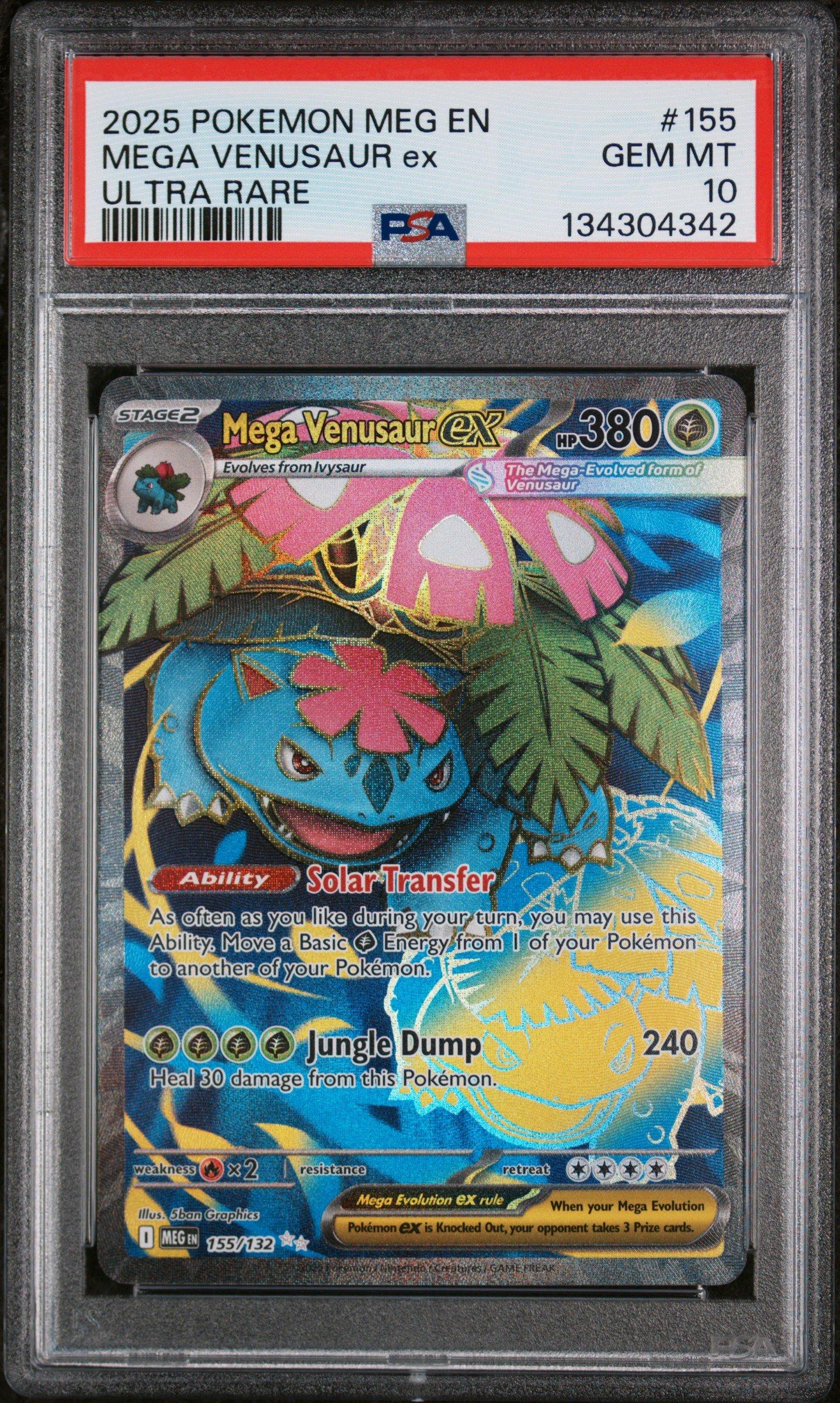 2025 Pokemon Meg En-mega Evolution 155 Mega Venusaur Ex Ultra Rare