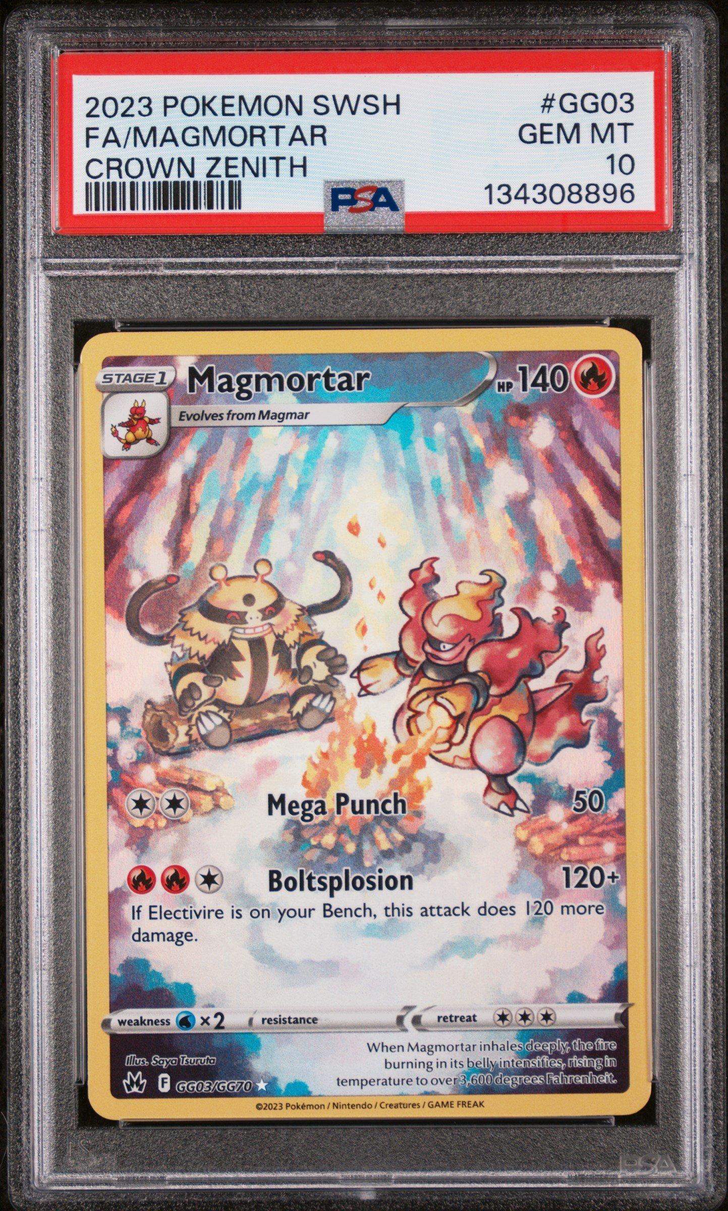 2023 Pokemon Sword And Shield Crown Zenith Gg03 Full Art/magmortar