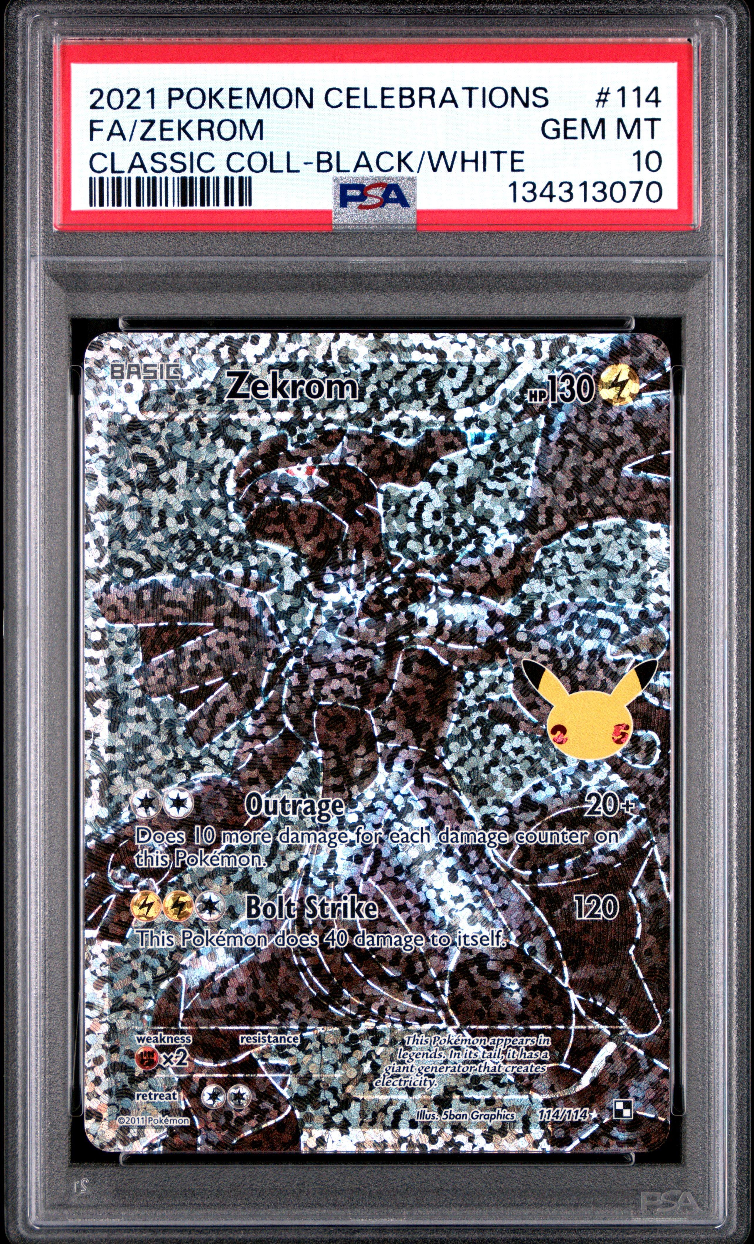 2021 Pokemon Celebrations Classic Collection 114 Full Art/zekrom