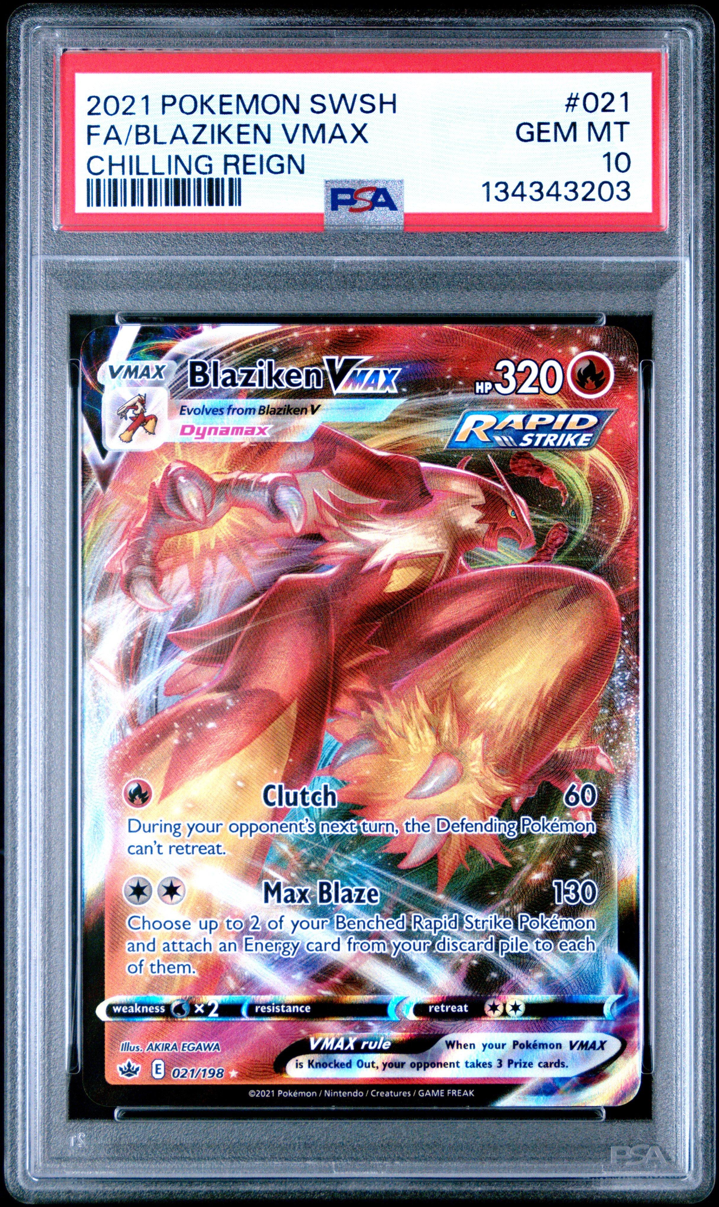 blaziken vmax pokemon card Blaziken VMAX Gold Foil Fan Art Pokemon Card