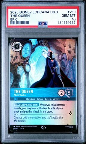 2025 Disney Lorcana En 9-fabled 210 Elsa - Snow Queen Epic PSA 10