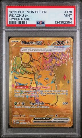 2024 Pokemon Ssp En-surging Sparks 219 Pikachu Ex Ultra Rare PSA 9