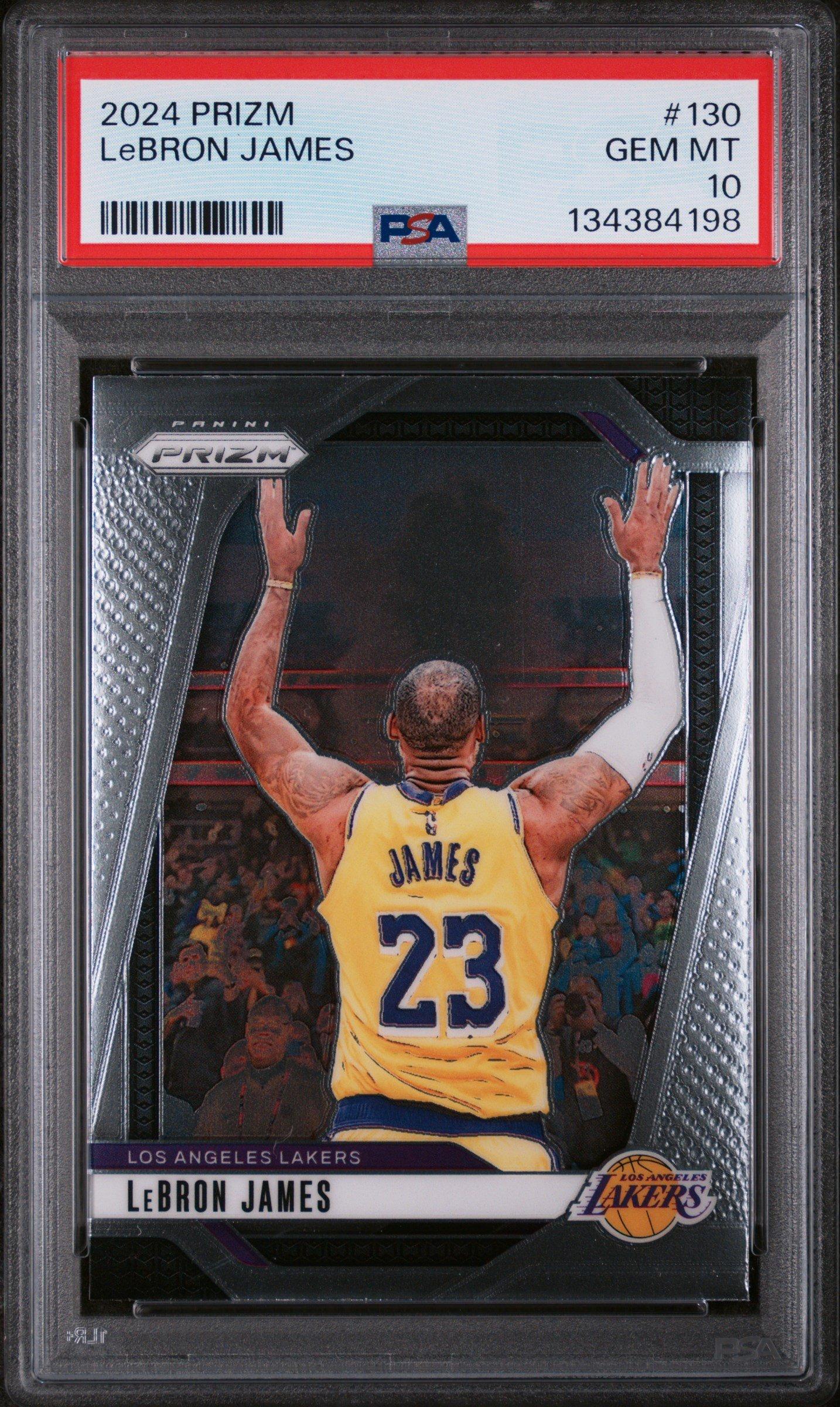2024 Panini Prizm 130 Lebron James PSA 10