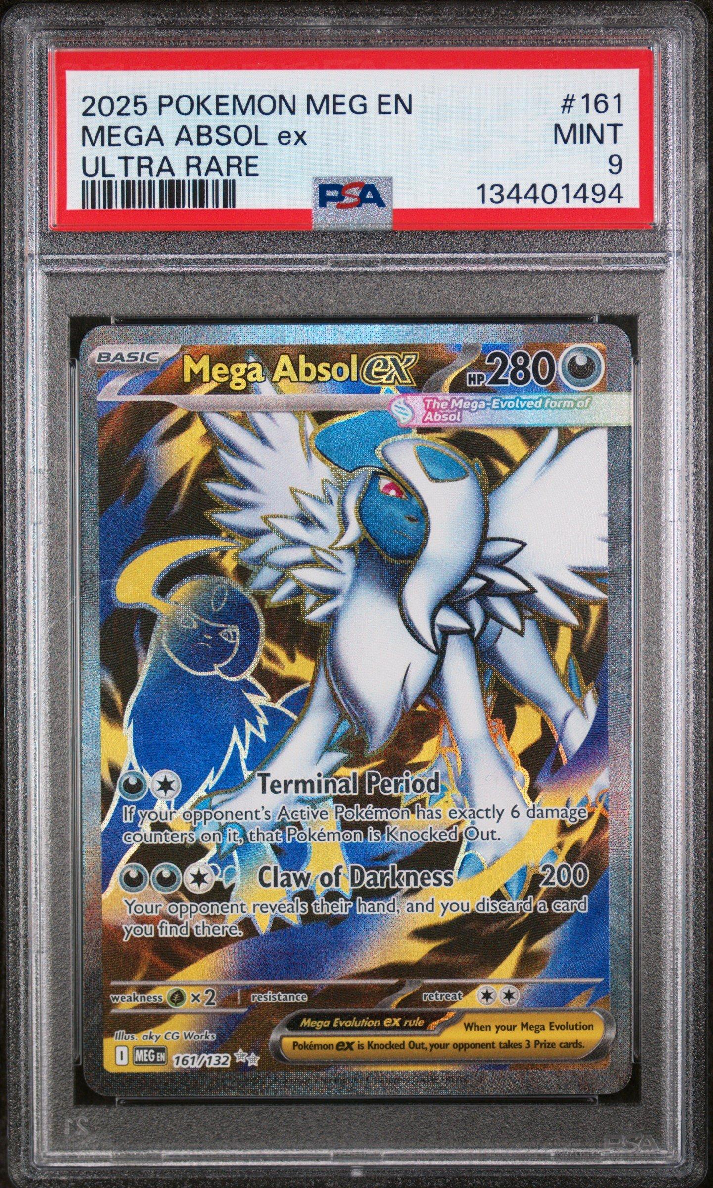 2025 Pokemon Meg En-mega Evolution 161 Mega Absol Ex Ultra Rare