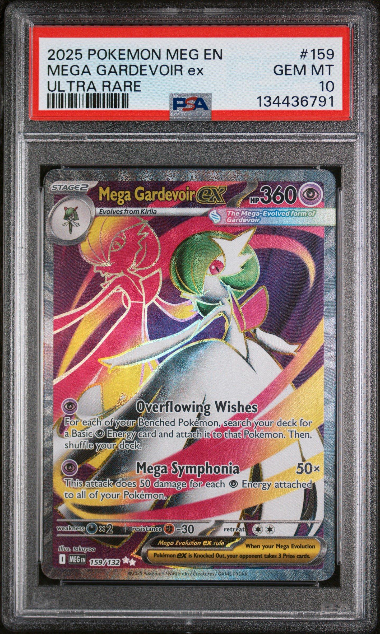 2025 Pokemon Meg En-mega Evolution 159 Mega Gardevoir Ex Ultra