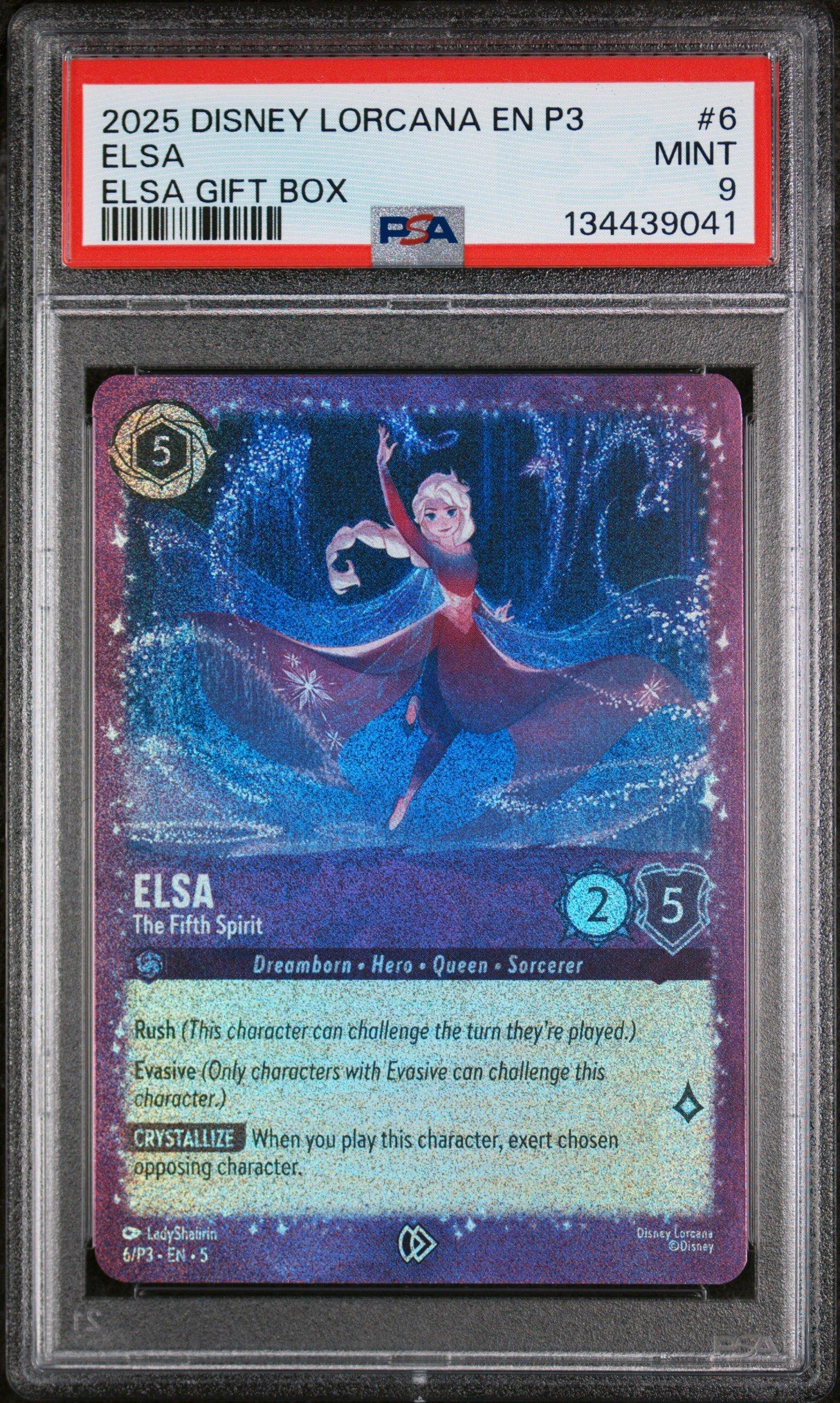 2025 Disney Lorcana En P3-promo 6 Elsa - The Fifth Spirit Elsa