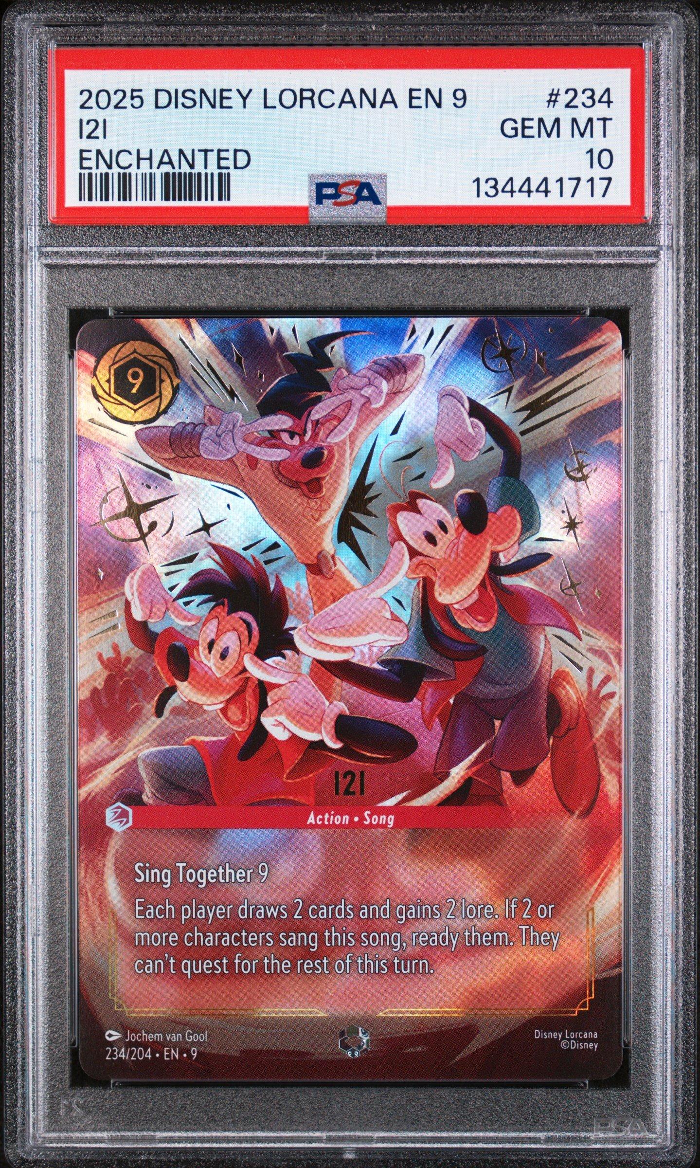 2025 Disney Lorcana En 9-fabled 234 I2i Enchanted PSA 10 Graded