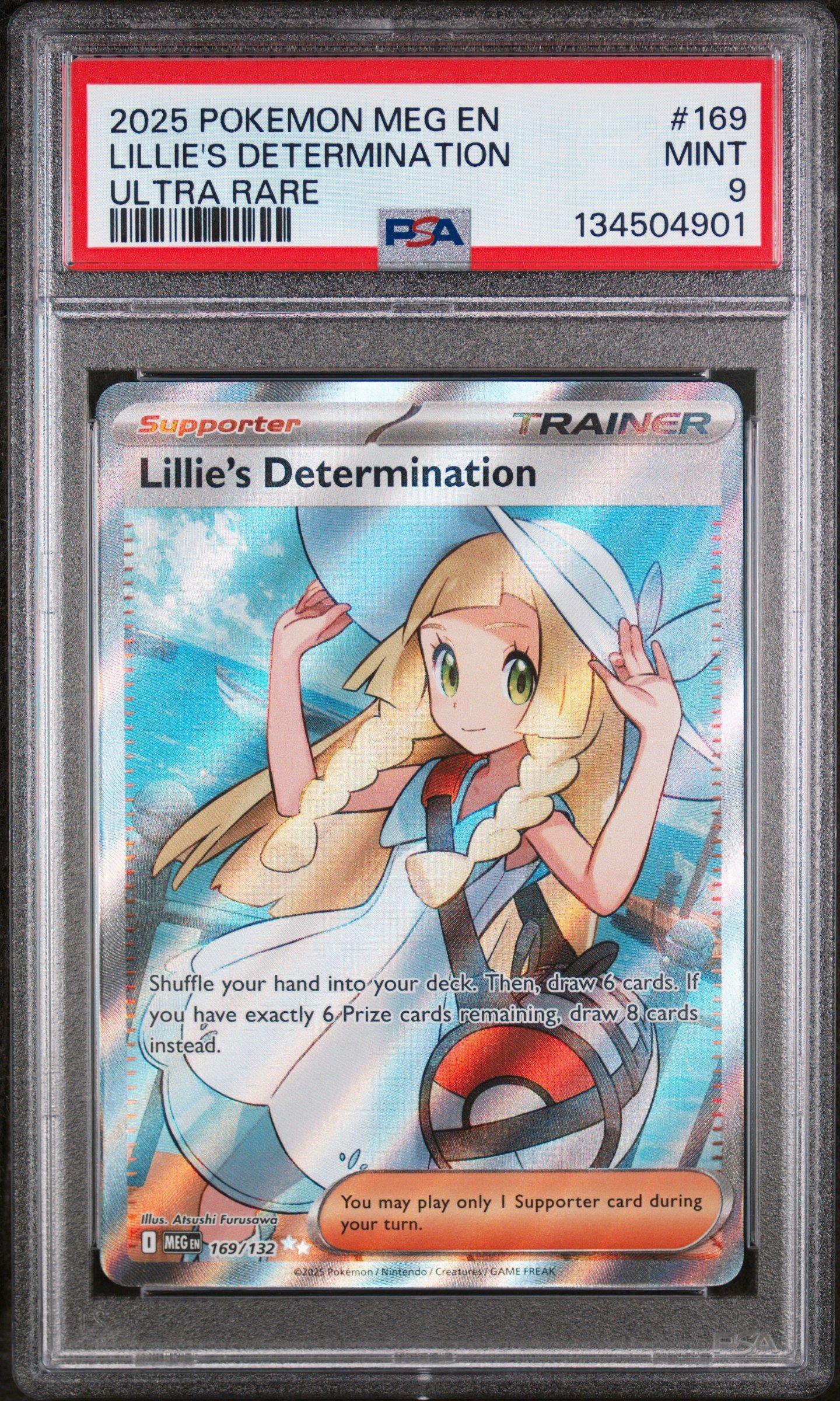 最終値下げポケモンカードPSA10,2枚セット 2025 Pokemon Meg En-mega Evolution 169 Lillie's Determination