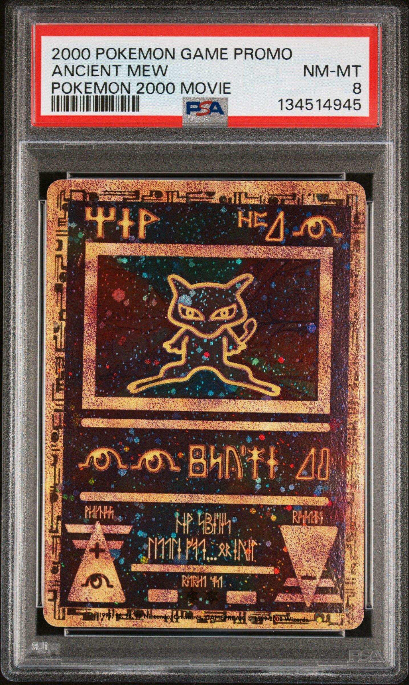 2000 Pokemon Game Movie Ancient Mew Pokemon 2000 Movie PSA 8