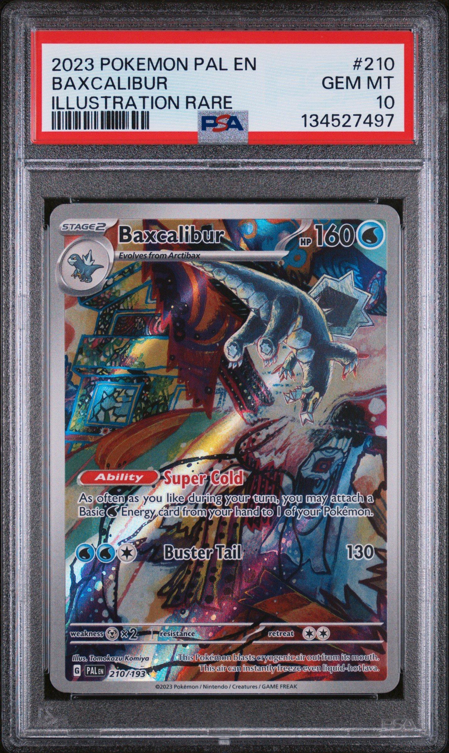 2023 Pokemon Pal En-paldea Evolved 210 Baxcalibur Illustration