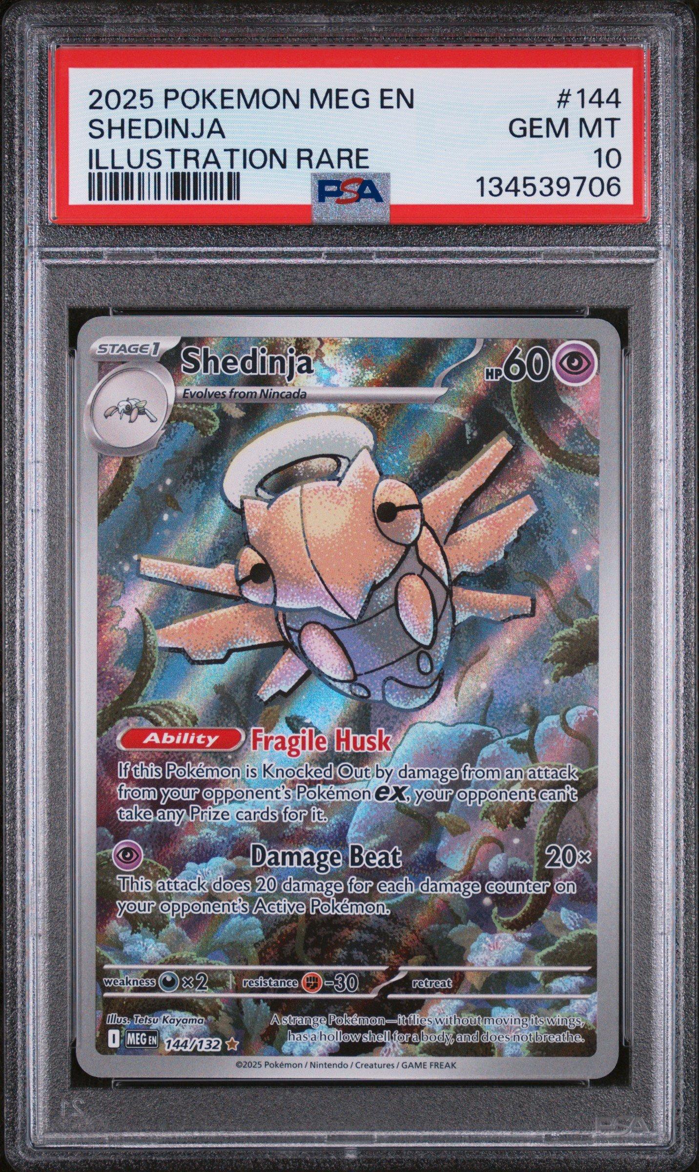 ☆Reinga…☆ 2025 Pokemon Meg En-mega Evolution 144 Shedinja Illustration Rare