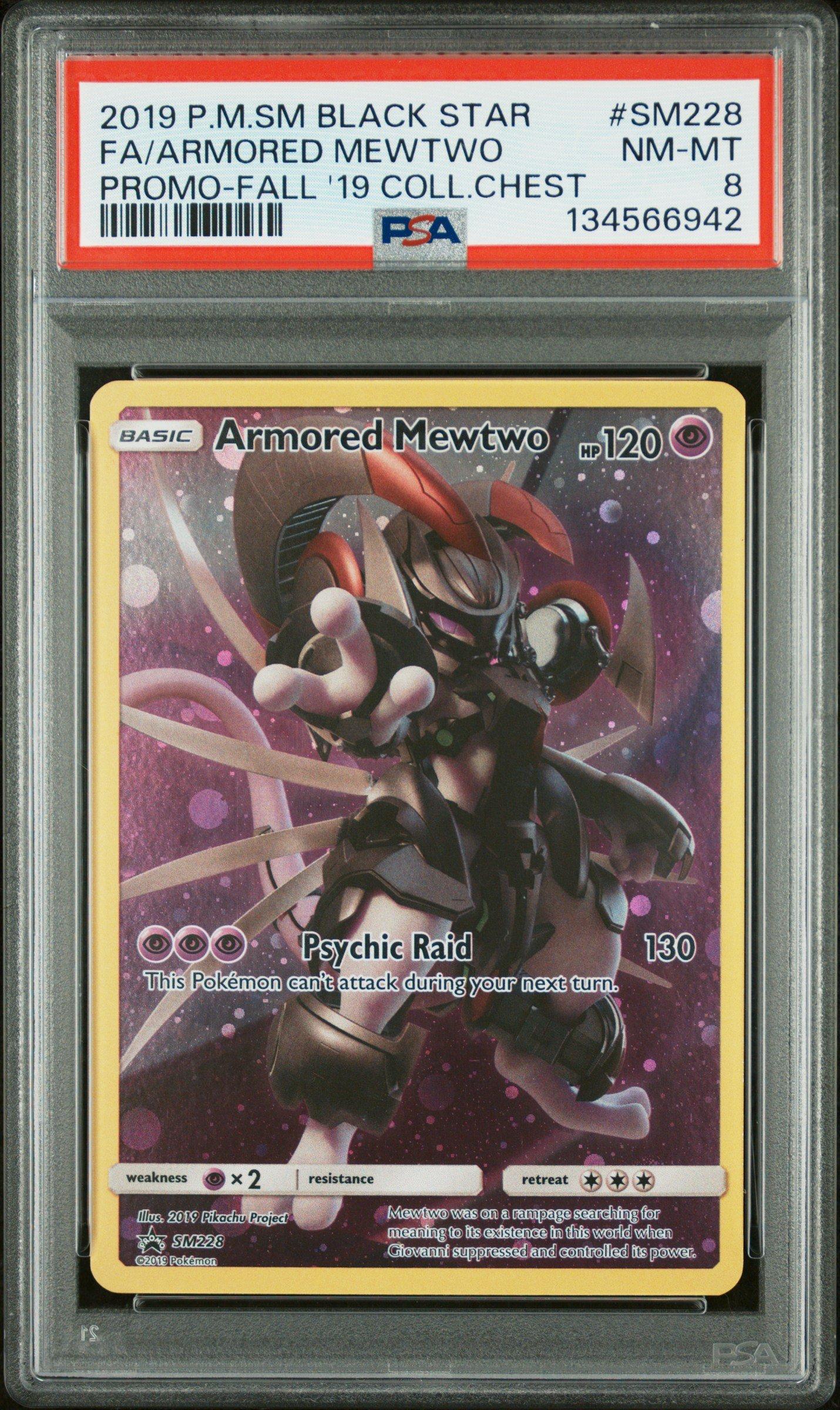 2019 Pokemon Sm Black Star Promo Sm228 Full Art/armored Mewtwo