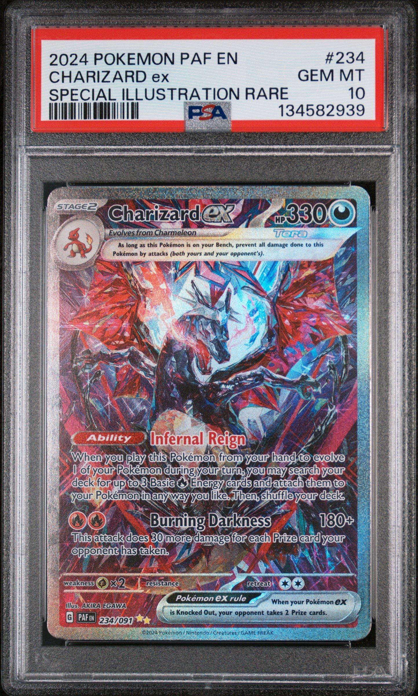 【PSA10】NIKKEDUELencounter2ndentryバイパー 2024 Pokemon Paf En-paldean Fates 234 Charizard Ex Special