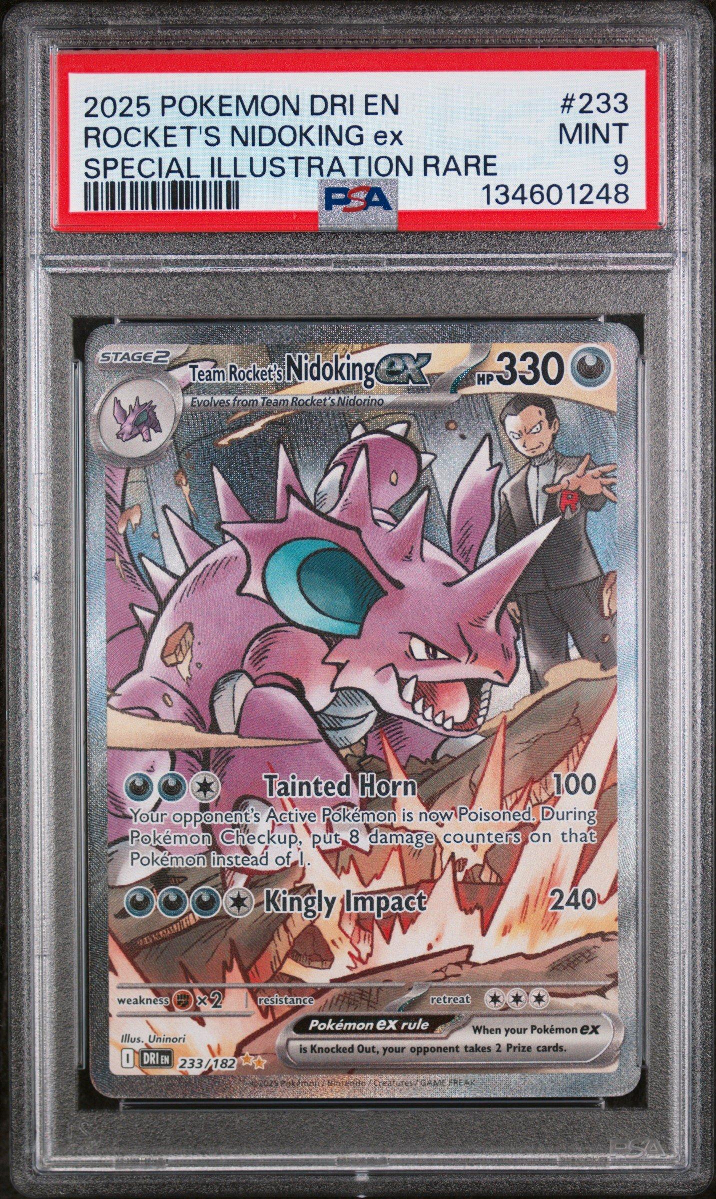 2025 Pokemon Dri En-destined Rivals 233 Team Rocket's Nidoking Ex