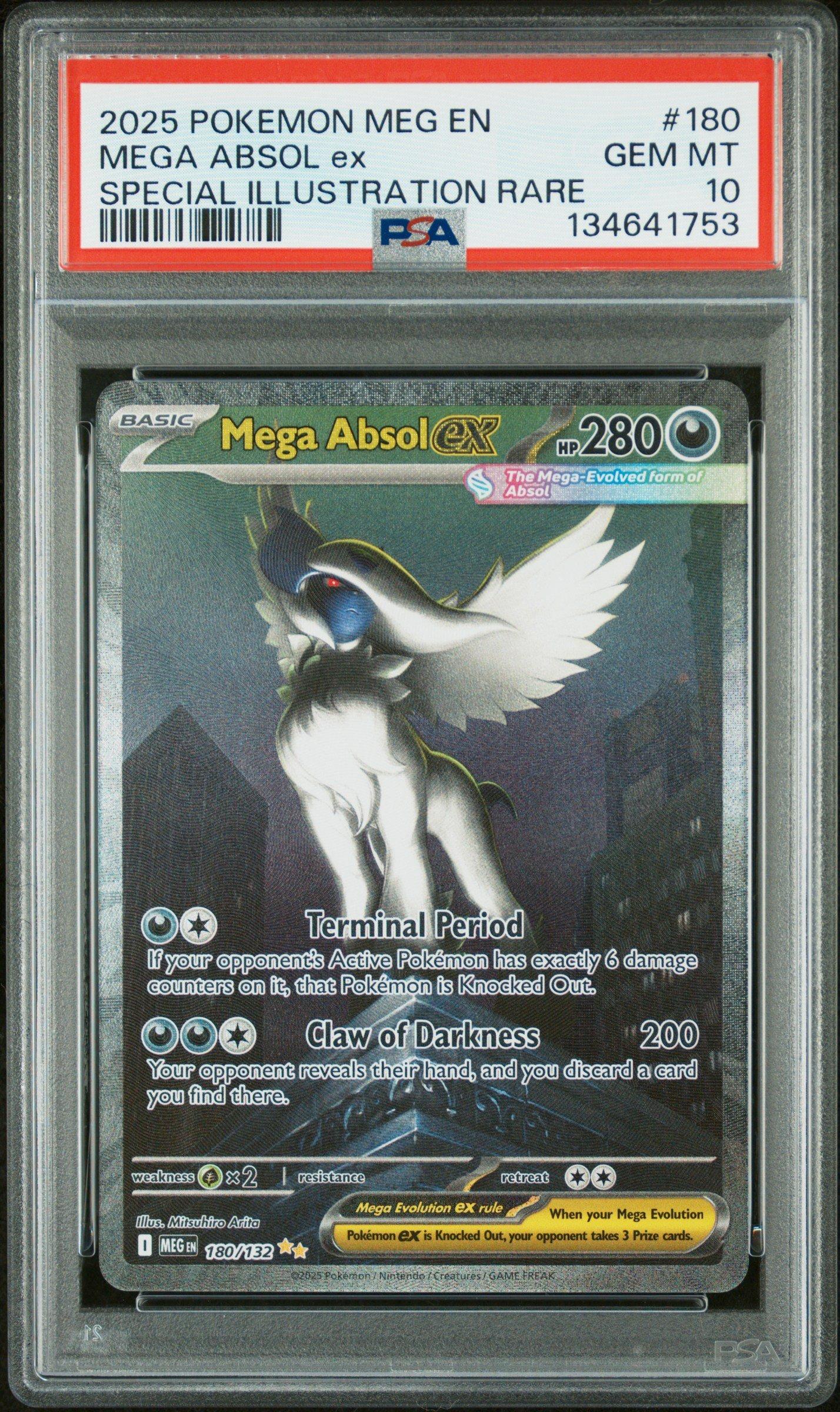 2025 Pokemon Meg En-mega Evolution 180 Mega Absol Ex Special