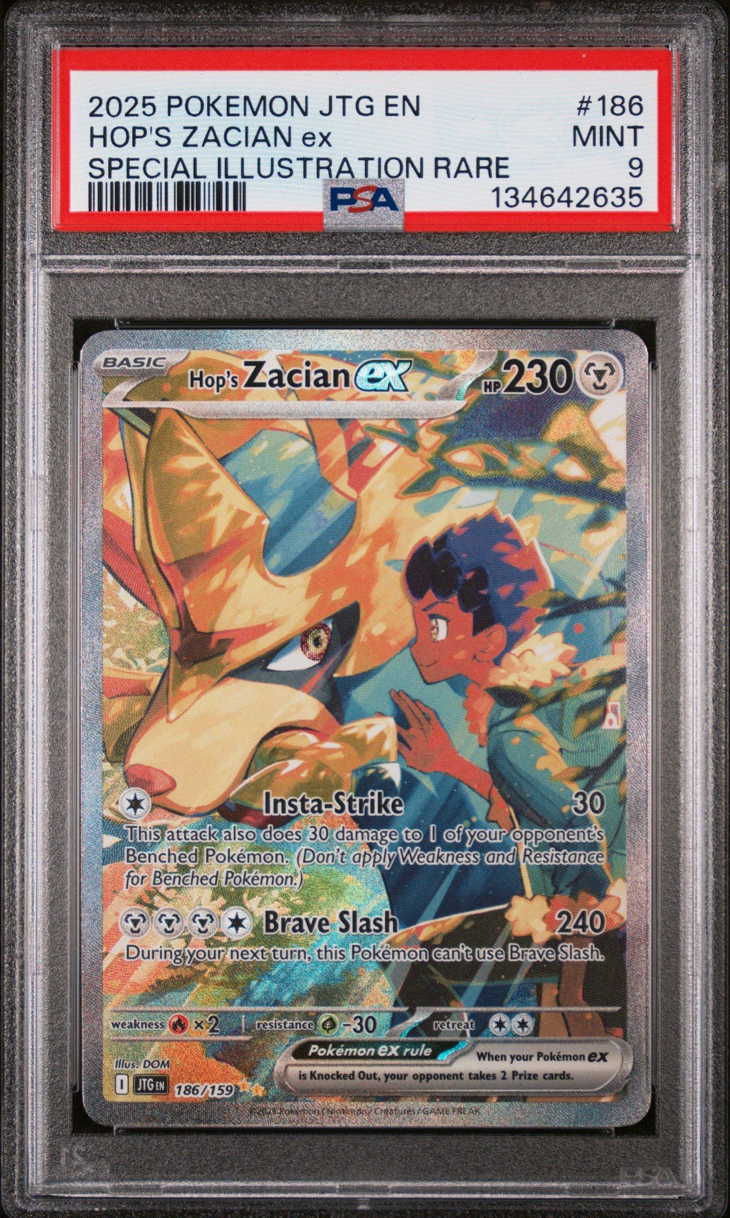 2025 Pokemon Jtg En-journey Together 186 Hop's Zacian Ex Special