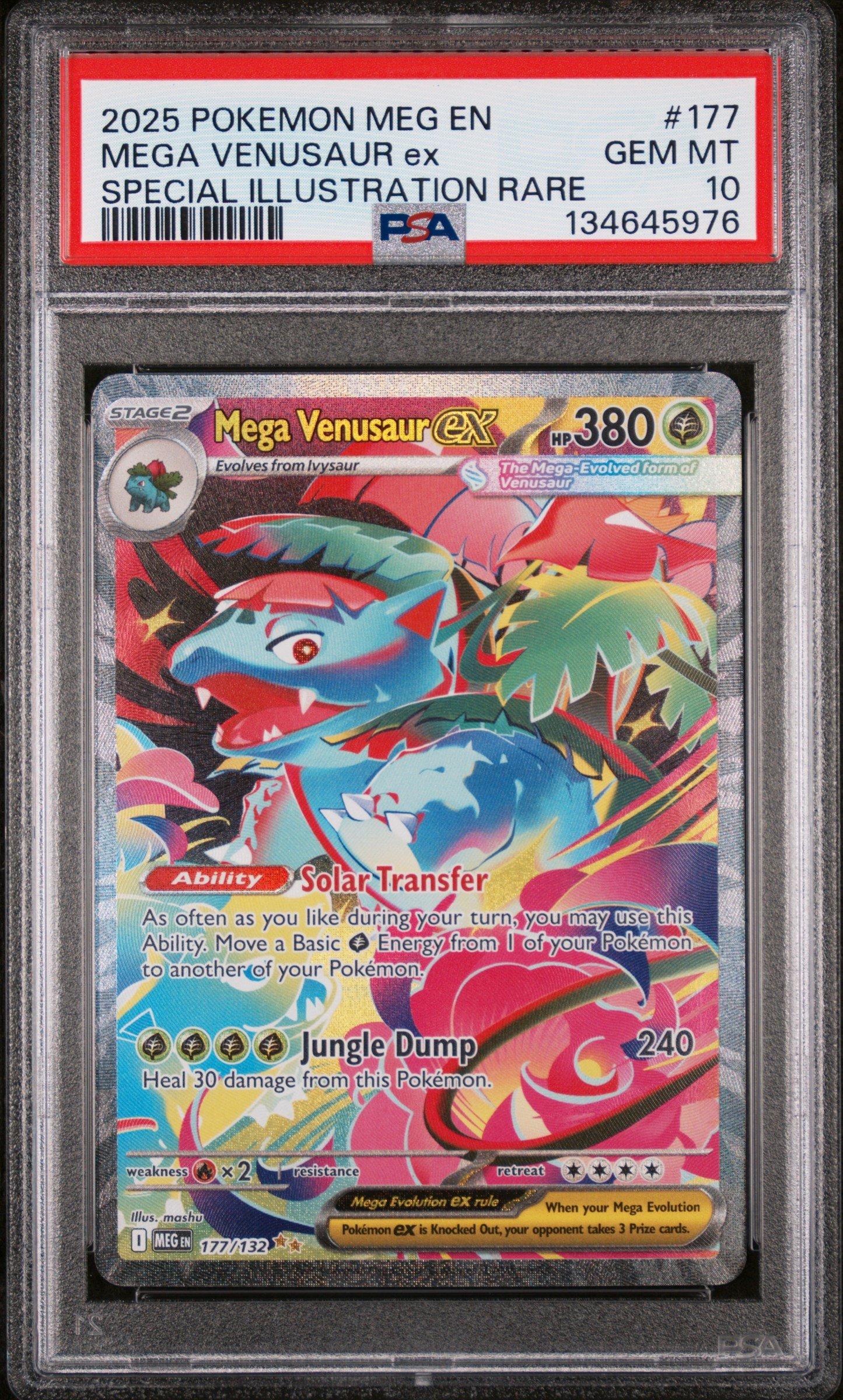 2025 Pokemon Meg En-mega Evolution 177 Mega Venusaur Ex Special
