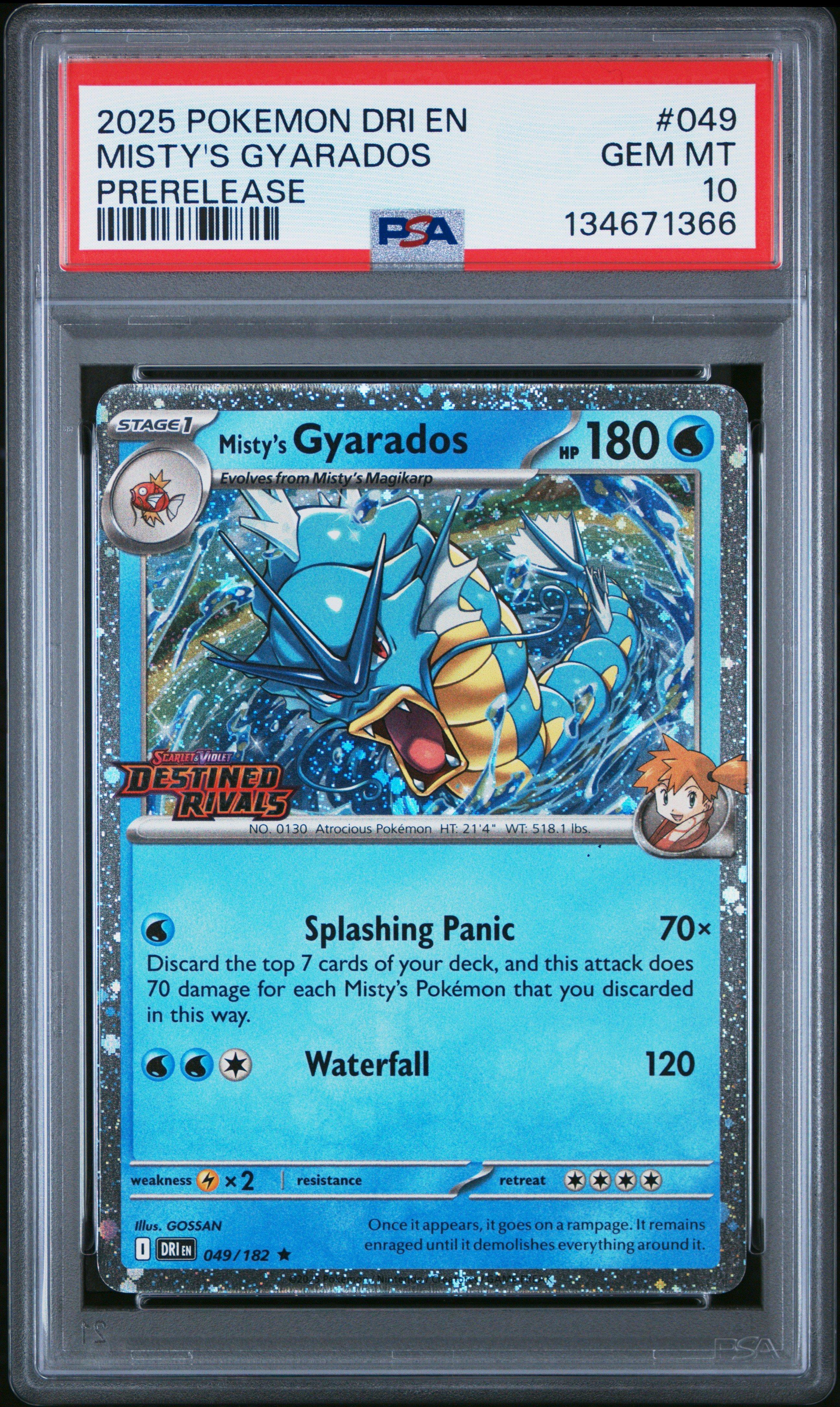 2025 Pokemon Dri En-destined Rivals 049 Misty's Gyarados