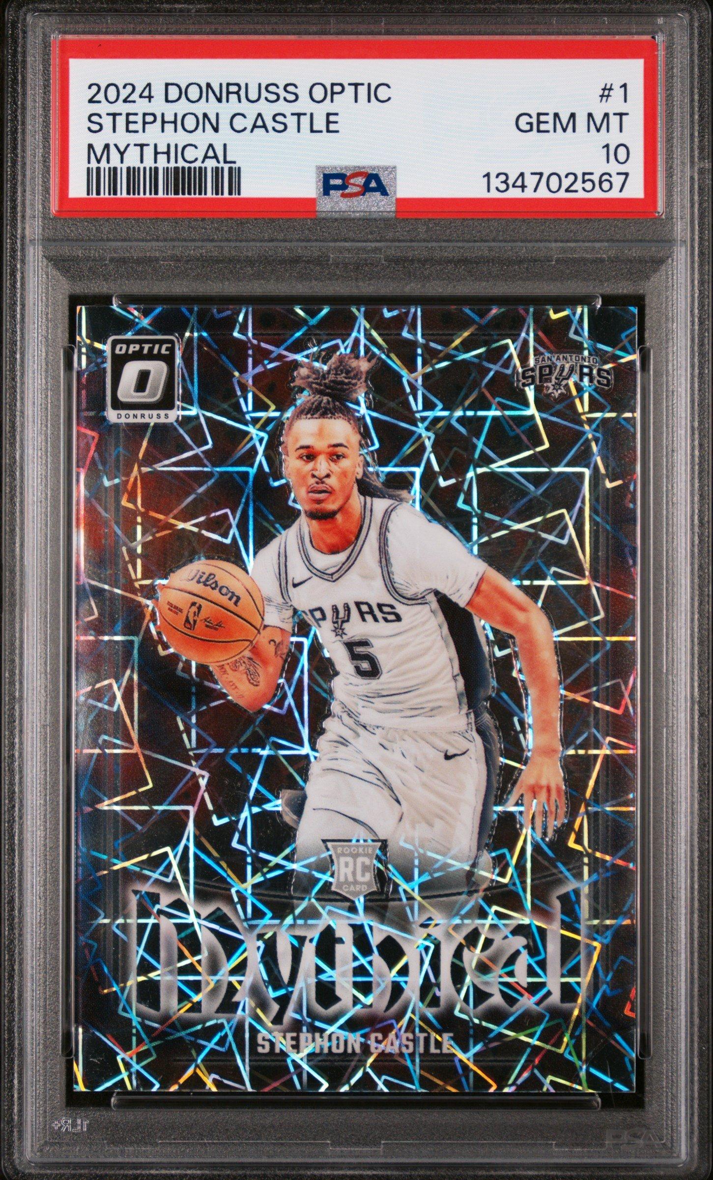 2024 Panini Donruss Optic Mythical 1 Stephon Castle PSA 10