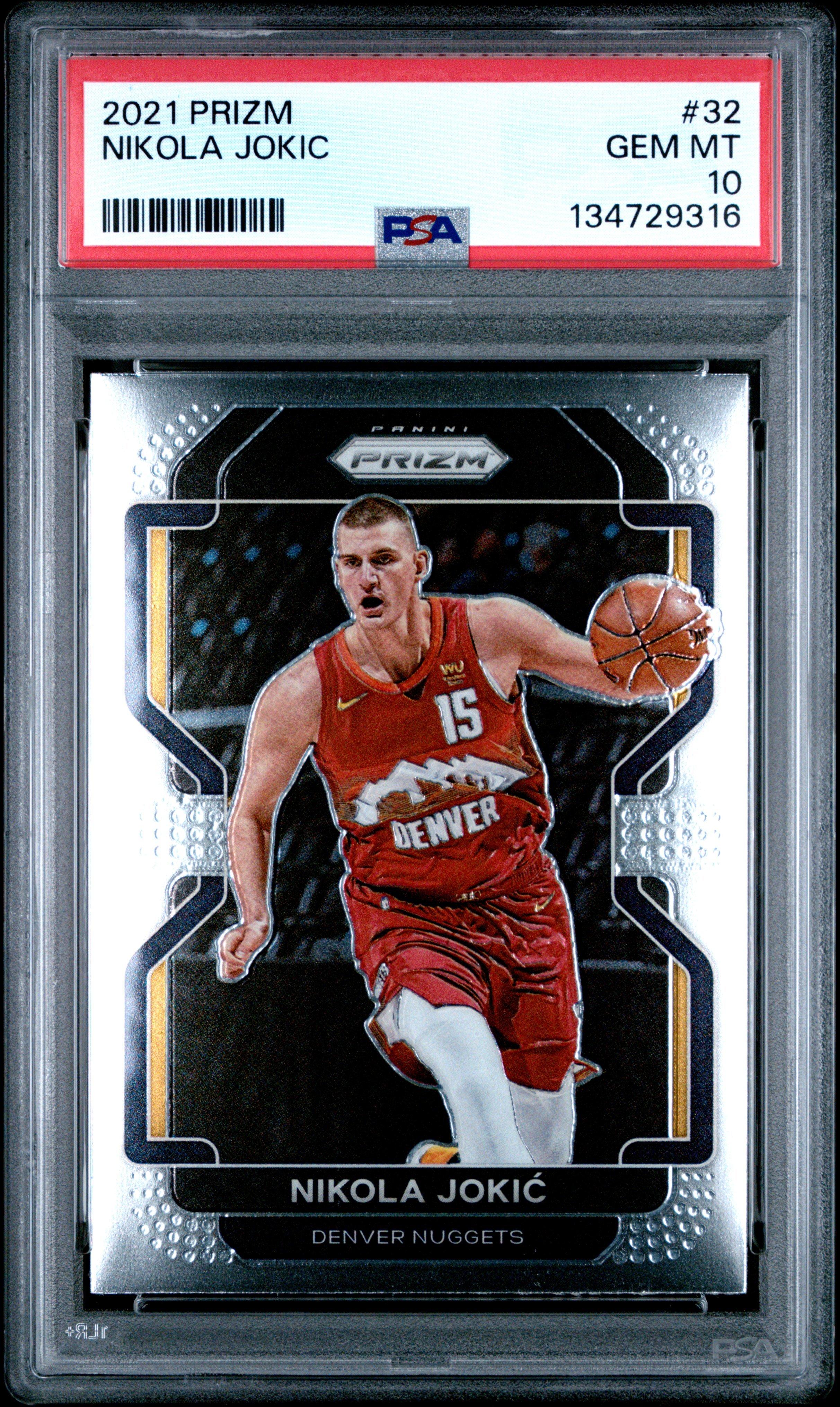 2021 Panini Prizm 32 Nikola Jokic PSA 10 Graded Card | GameStop