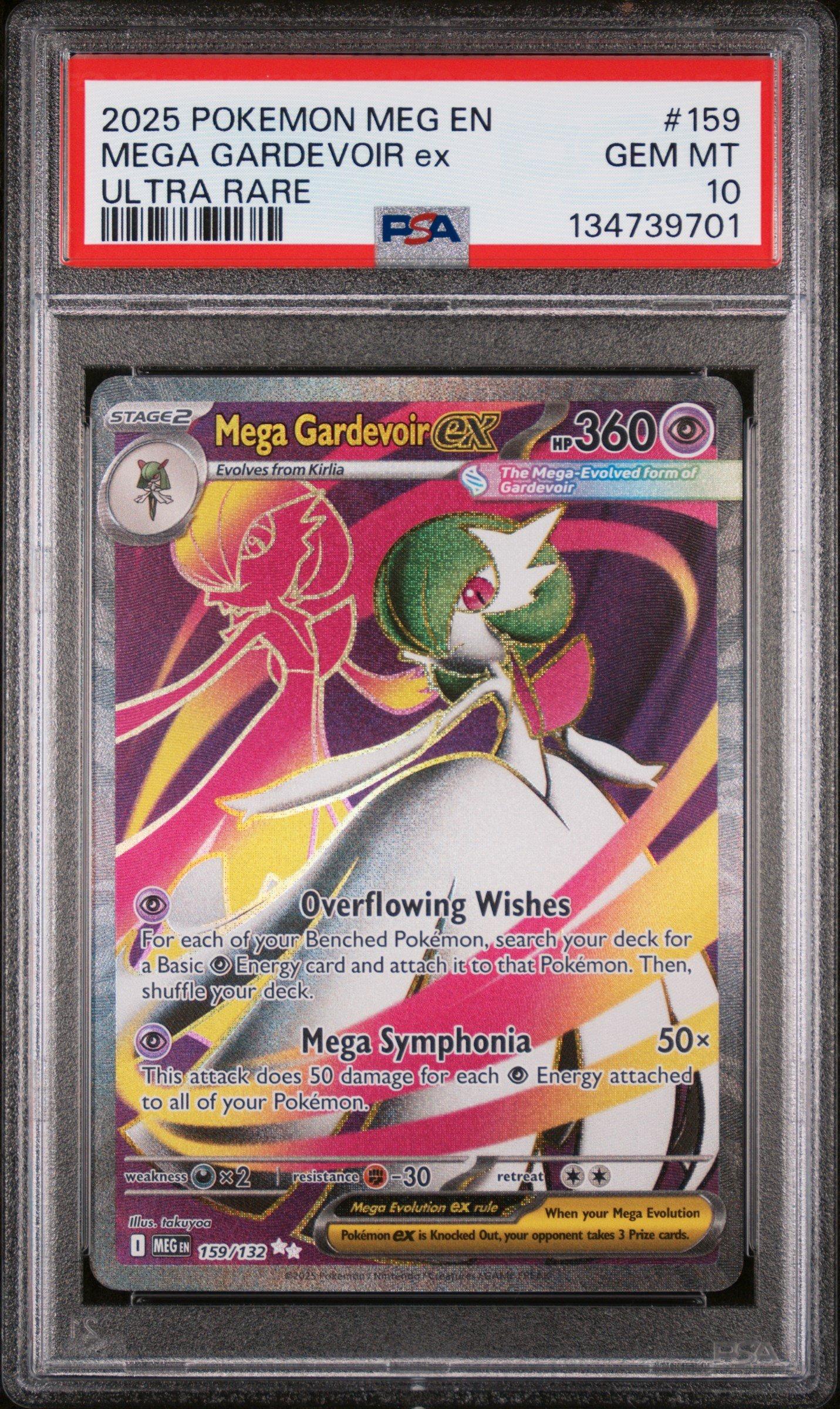 2025 Pokemon Meg En-mega Evolution 159 Mega Gardevoir Ex Ultra