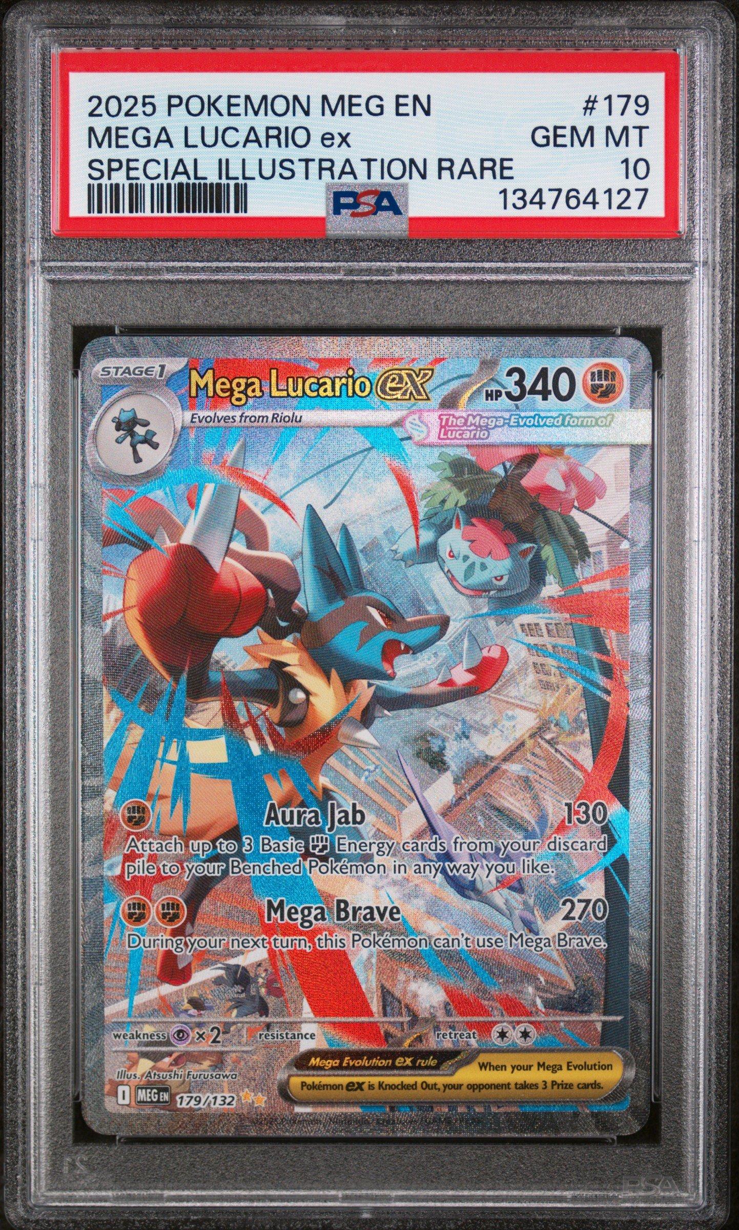 2025 Pokemon Meg En-mega Evolution 179 Mega Lucario Ex Special