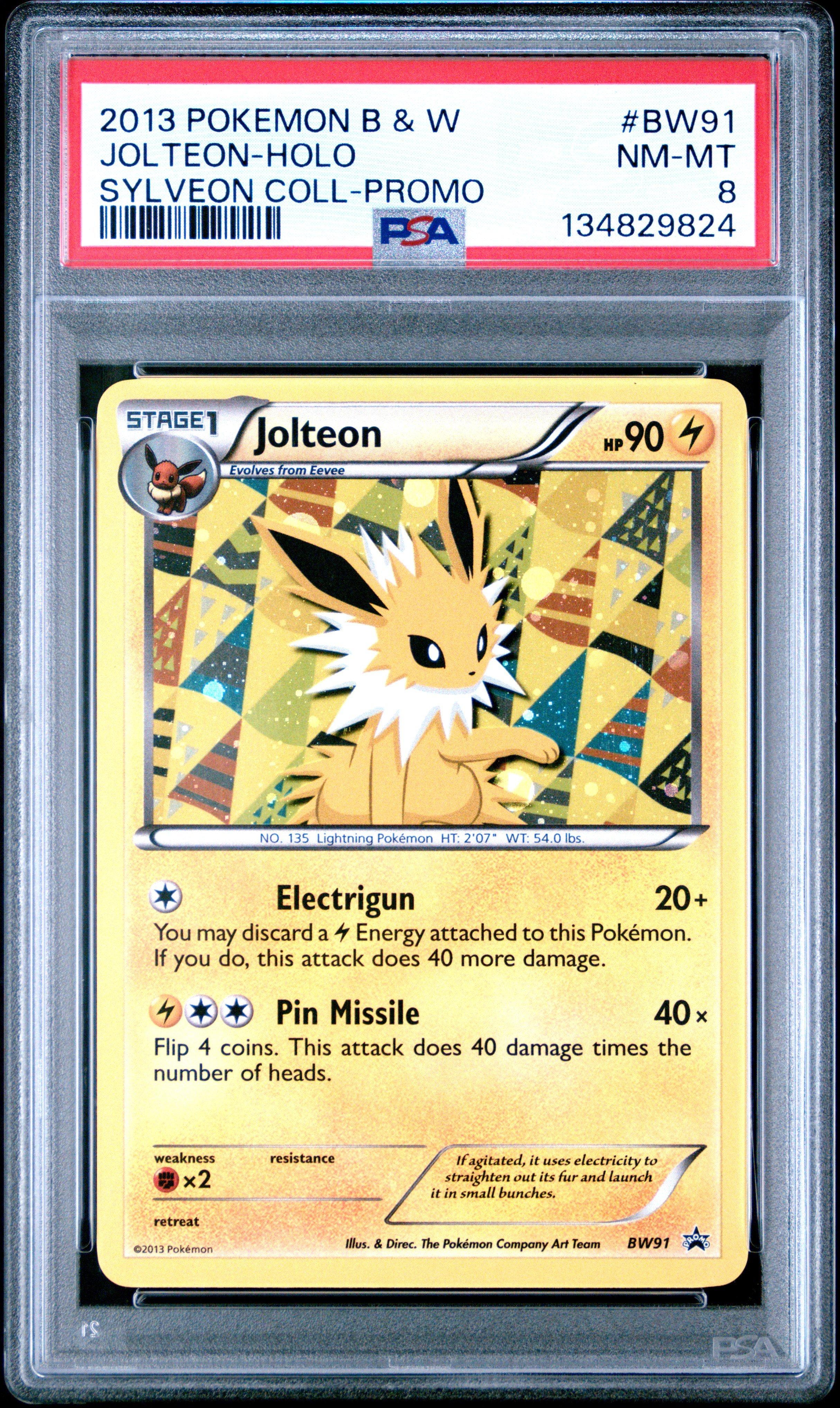 2013 Pokemon Black & White Promo Bw91 Jolteon-holo Sylveon