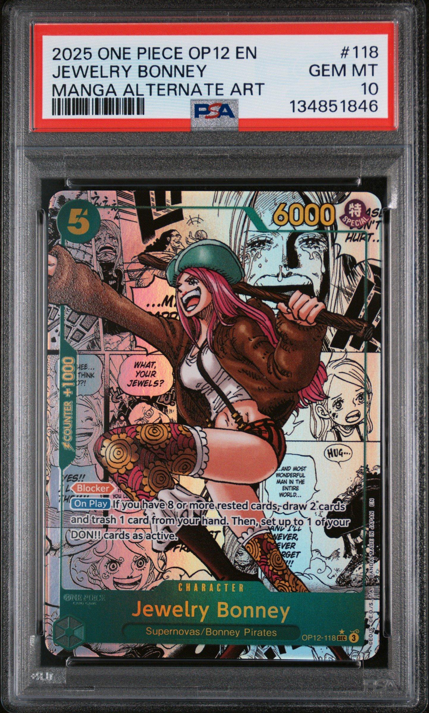 2025 One Piece Op12-legacy Of The Master 118 Jewelry Bonney Manga