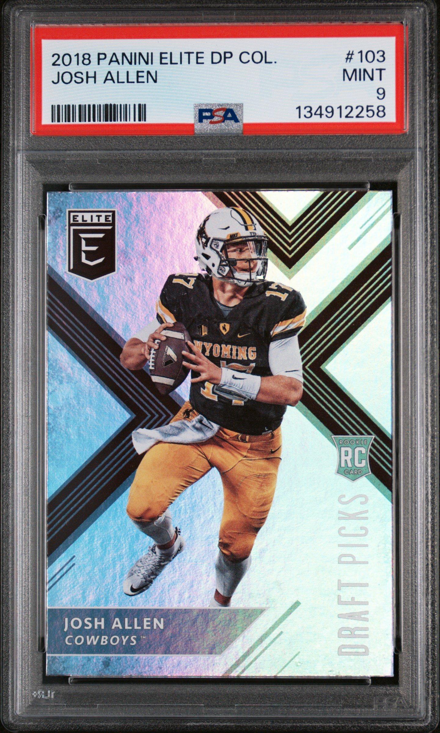 2018 Panini Elite Draft Picks Collegiate 103 Josh Allen PSA 9 Graded Card |  GameStop