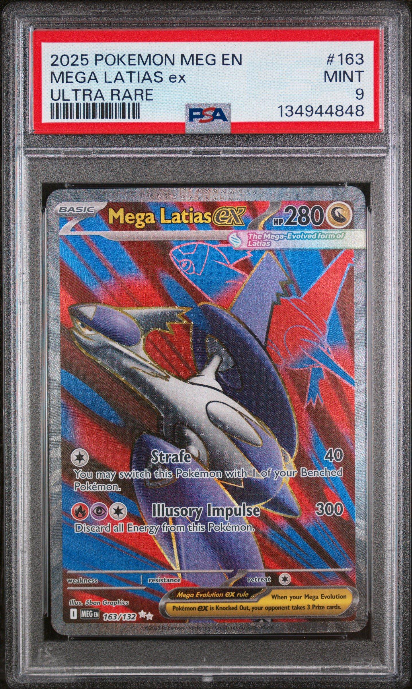 2025 Pokemon Meg En-mega Evolution 163 Mega Latias Ex Ultra Rare
