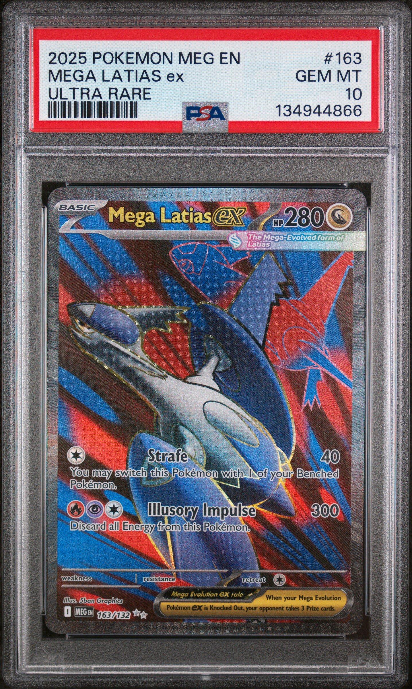2025 Pokemon Meg En-mega Evolution 163 Mega Latias Ex Ultra Rare