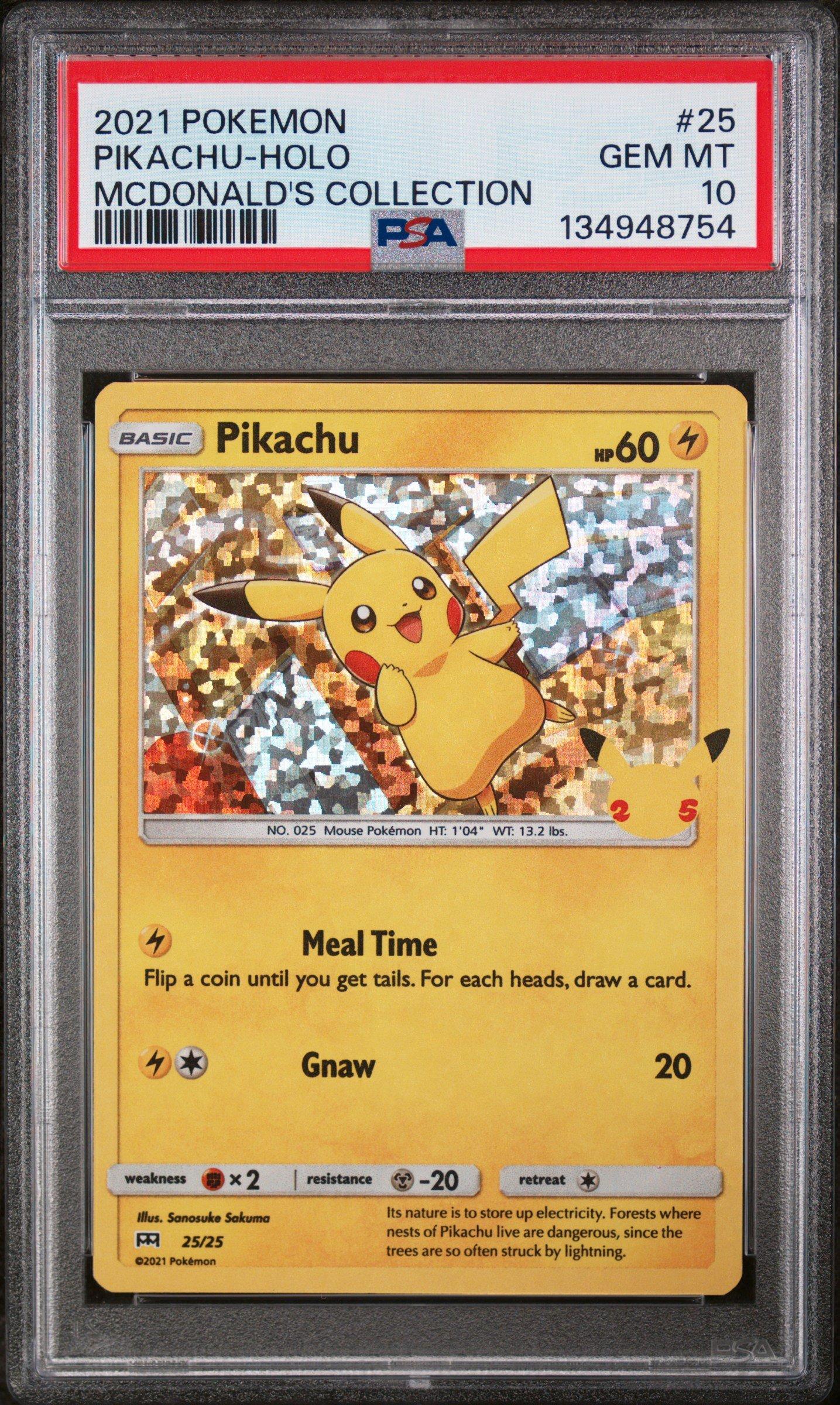 2021 McDonald's Collection ヒコザル PSA10 他 Pokemon 2021 Mcdonalds Collection Pikachu Holo Graded Card 25 PSA