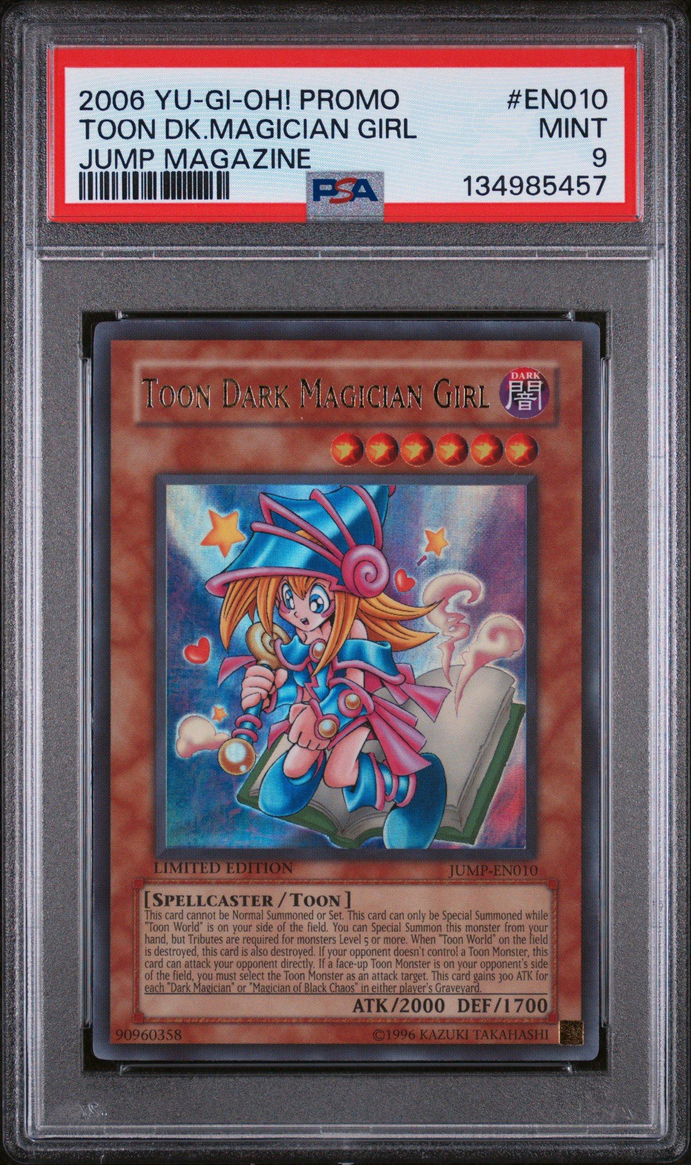 2006 Yu-gi-oh! Promo Jump Magazine En010 Toon Dark Magician Girl PSA 9