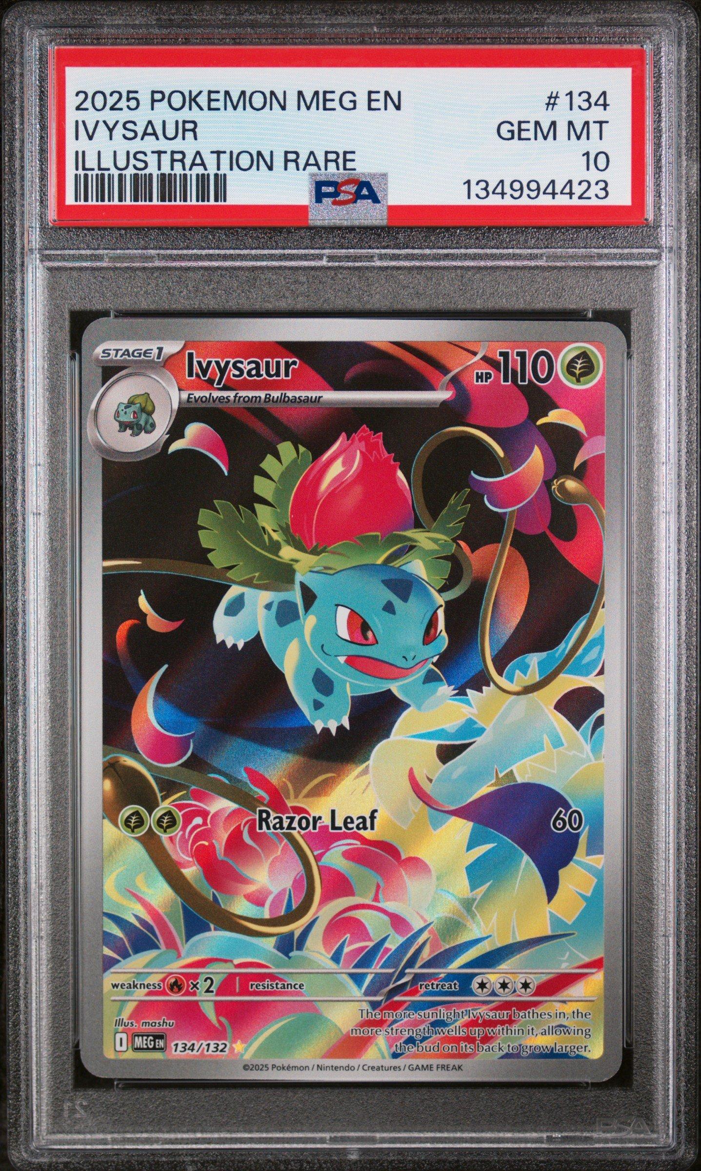 2025 Pokemon Meg En-mega Evolution 134 Ivysaur Illustration Rare