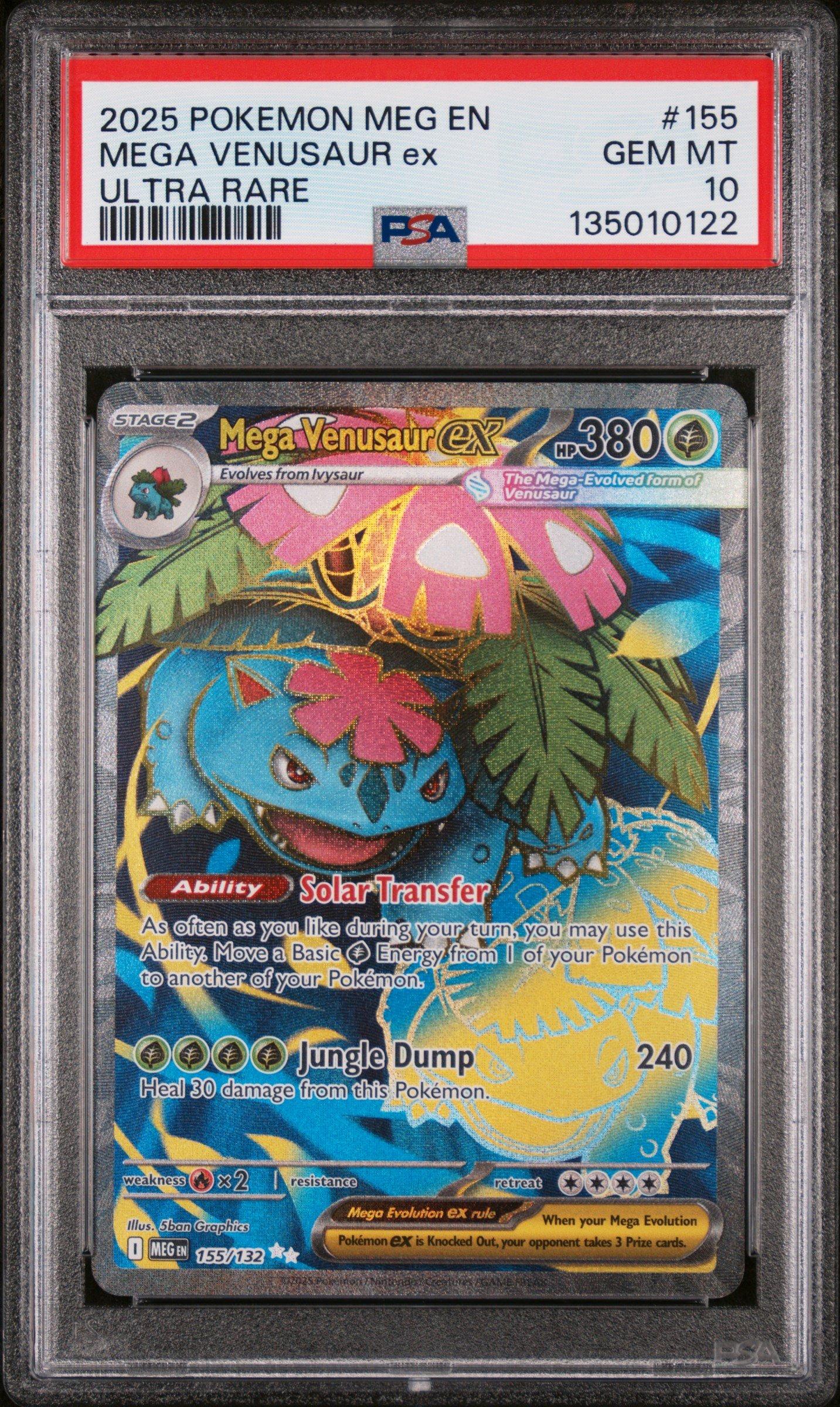 2025 Pokemon Meg En-mega Evolution 155 Mega Venusaur Ex Ultra Rare