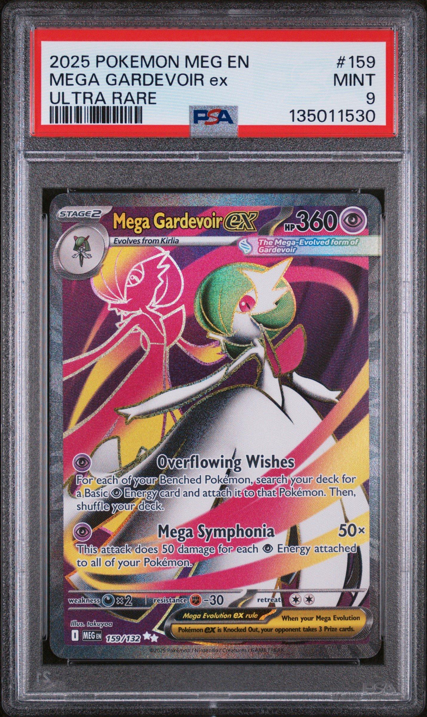 2025 Pokemon Meg En-mega Evolution 159 Mega Gardevoir Ex Ultra