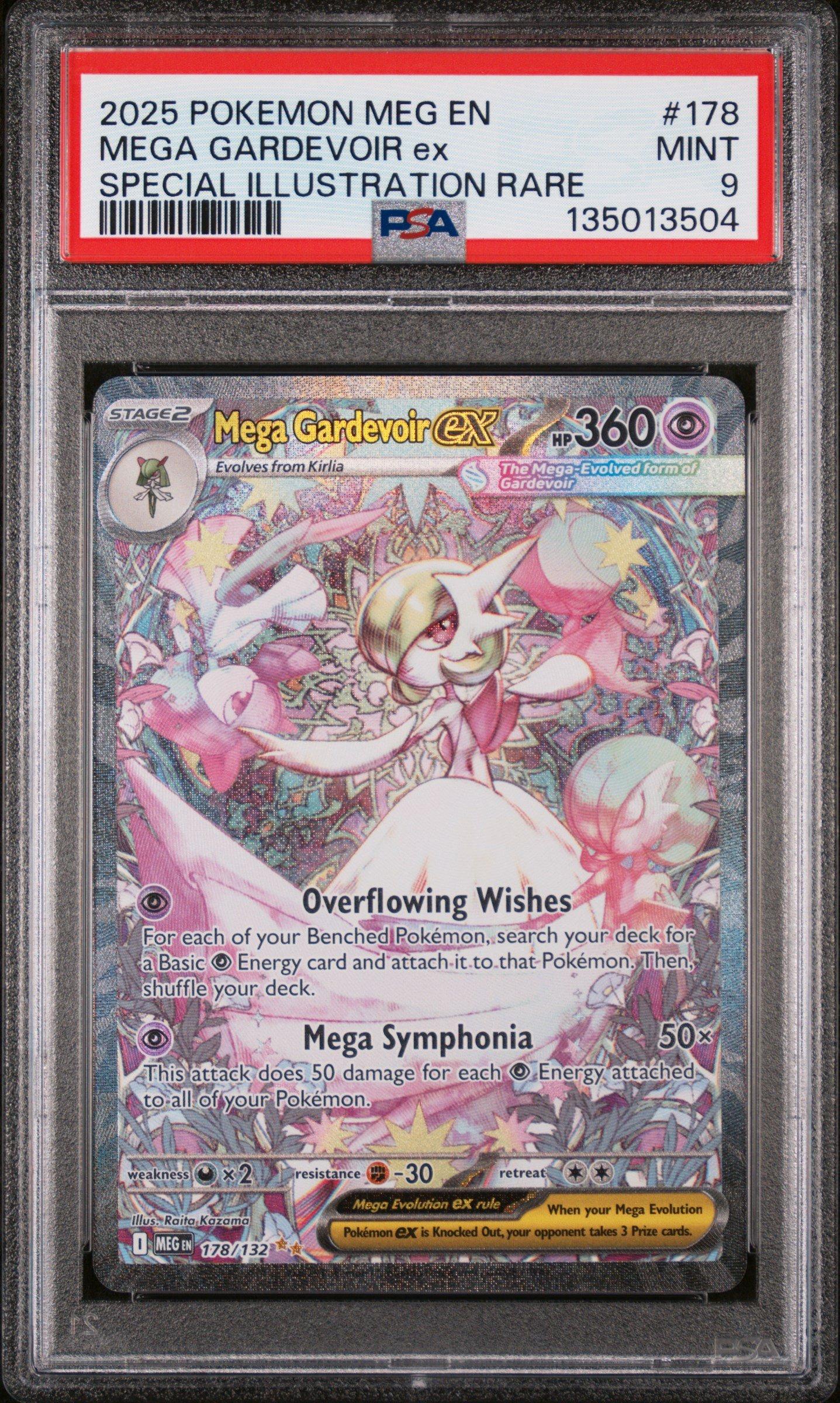 2025 Pokemon Meg En-mega Evolution 178 Mega Gardevoir Ex Special