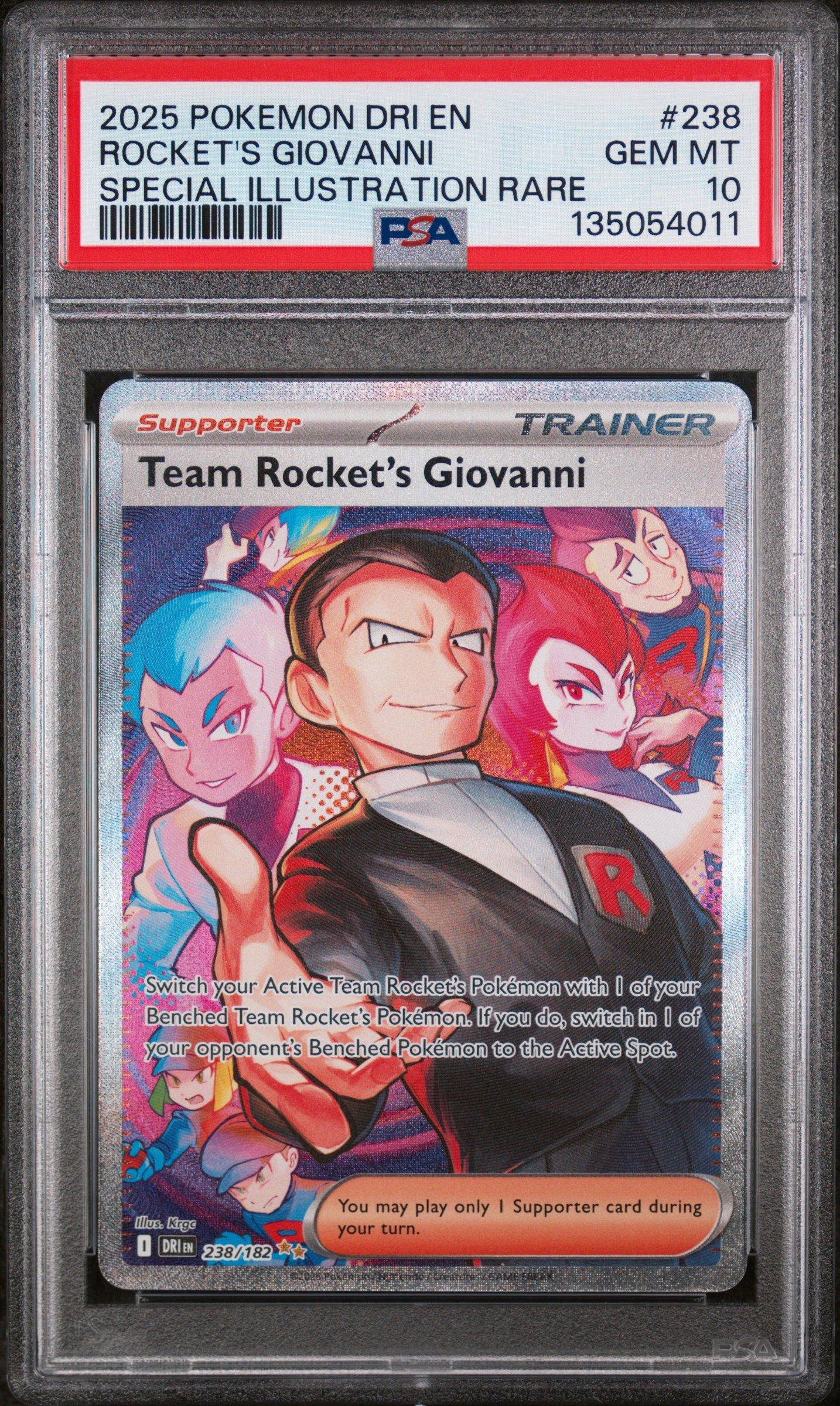 2025 Pokemon Dri En-destined Rivals 238 Team Rocket's Giovanni