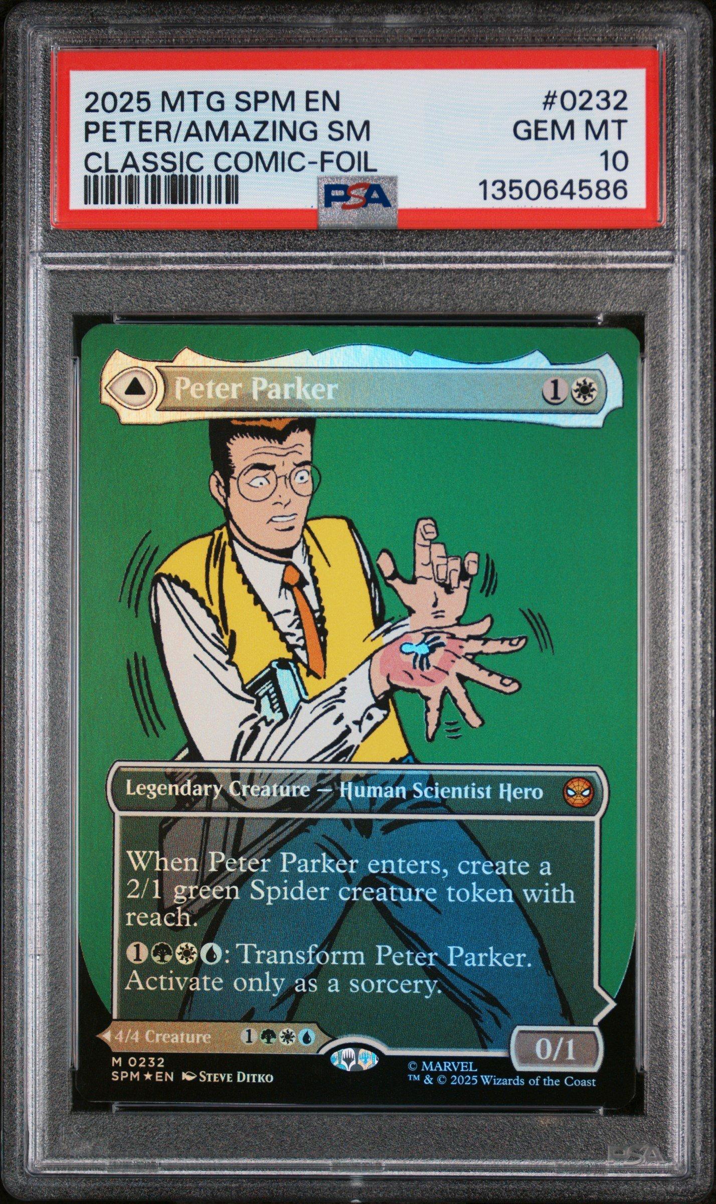 2025 Magic The Gathering Marvel's Spider-man 0232 Peter Parker